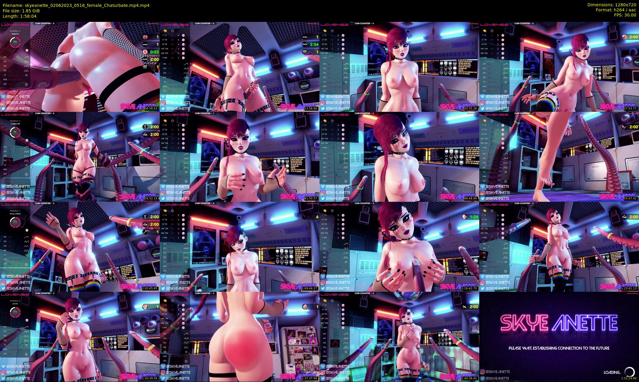 skyeanette — 119 minute Chaturbate female cam show recording, 720p, Jun 2, 2023