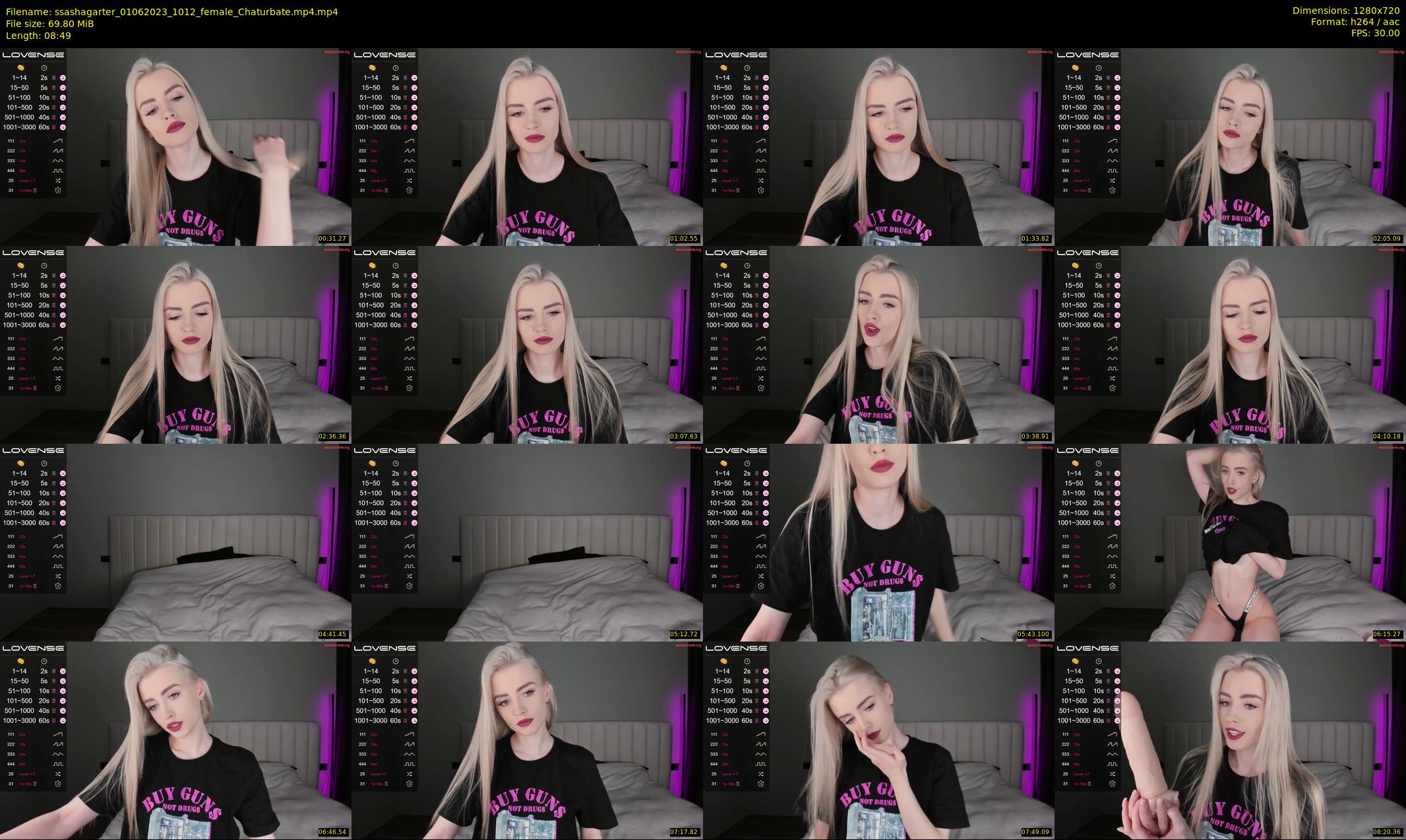 ssashagarter — 9 minute Chaturbate female cam show recording, 720p, Jun 1, 2023