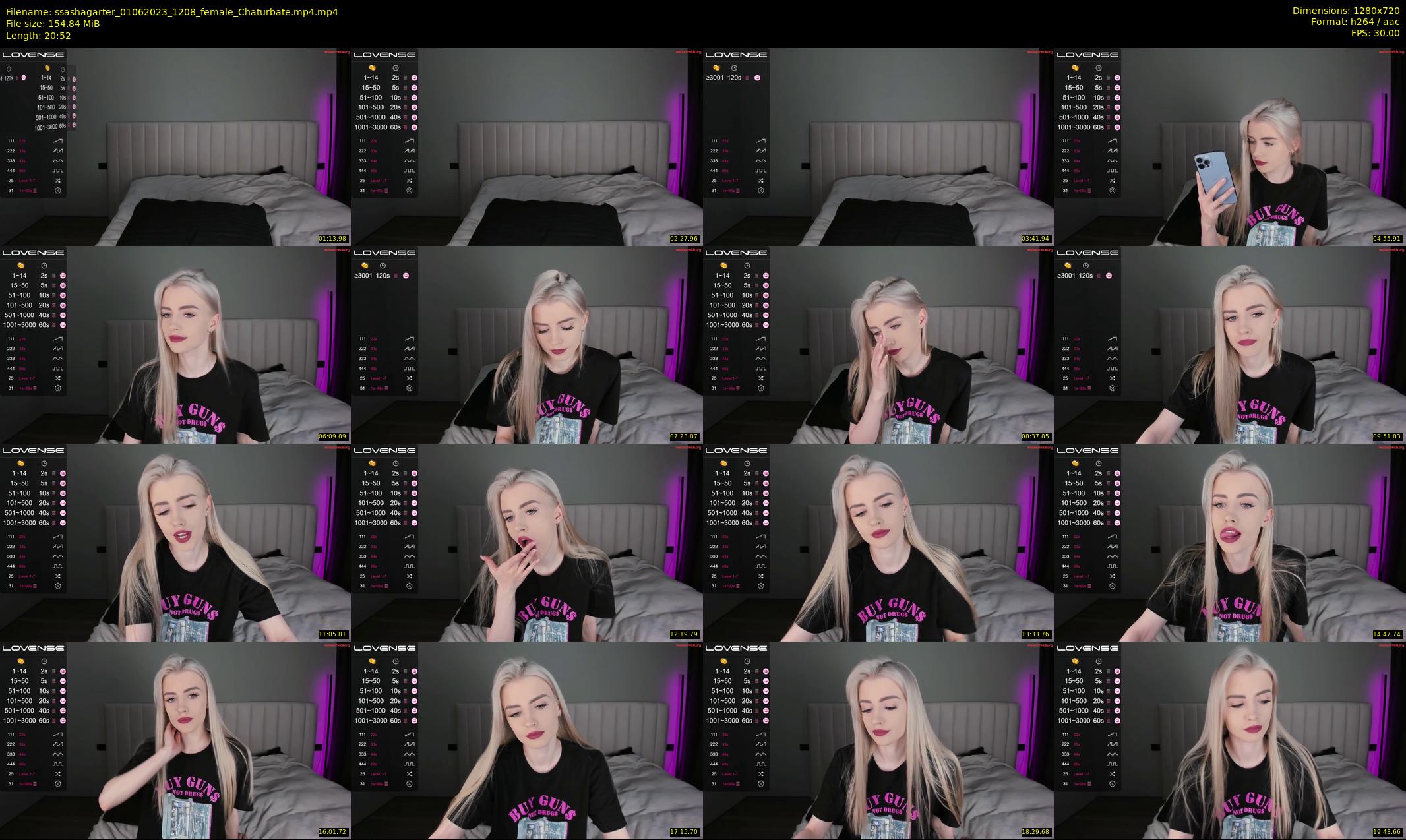 ssashagarter — 21 minute Chaturbate female cam show recording, 720p, Jun 1, 2023