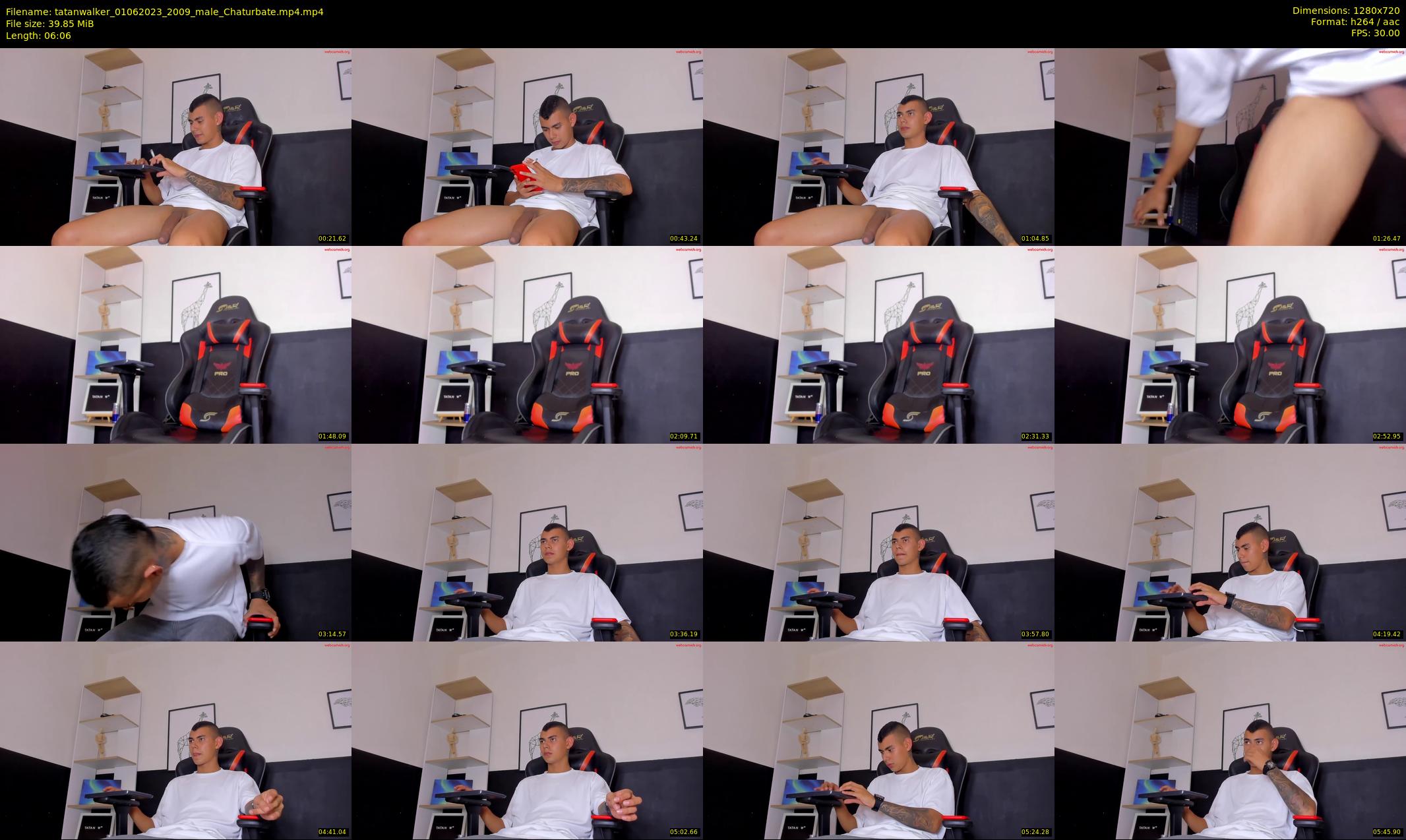 tatanwalker — 7 minute Chaturbate male cam show recording, 720p, Jun 1, 2023
