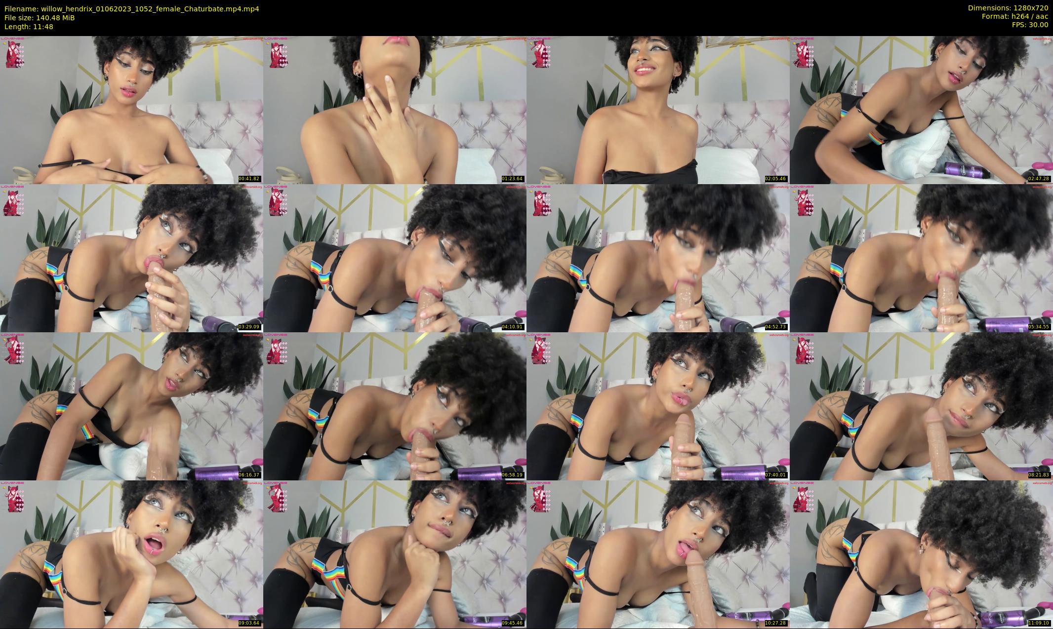 willow_hendrix — 12 minute Chaturbate female cam show recording, 720p, Jun 1, 2023