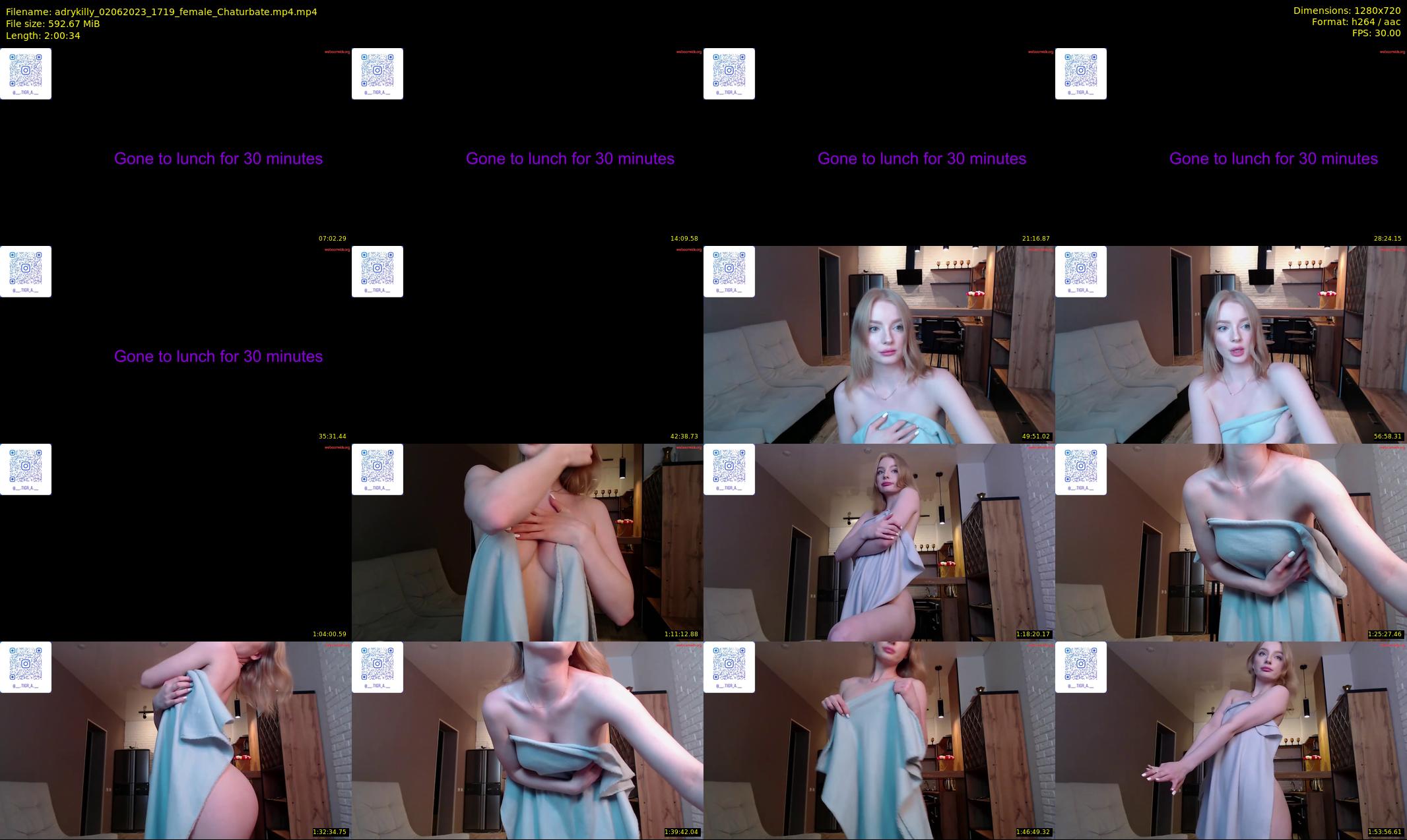 adrykilly — 121 minute Chaturbate female cam show recording, 720p, Jun 2, 2023