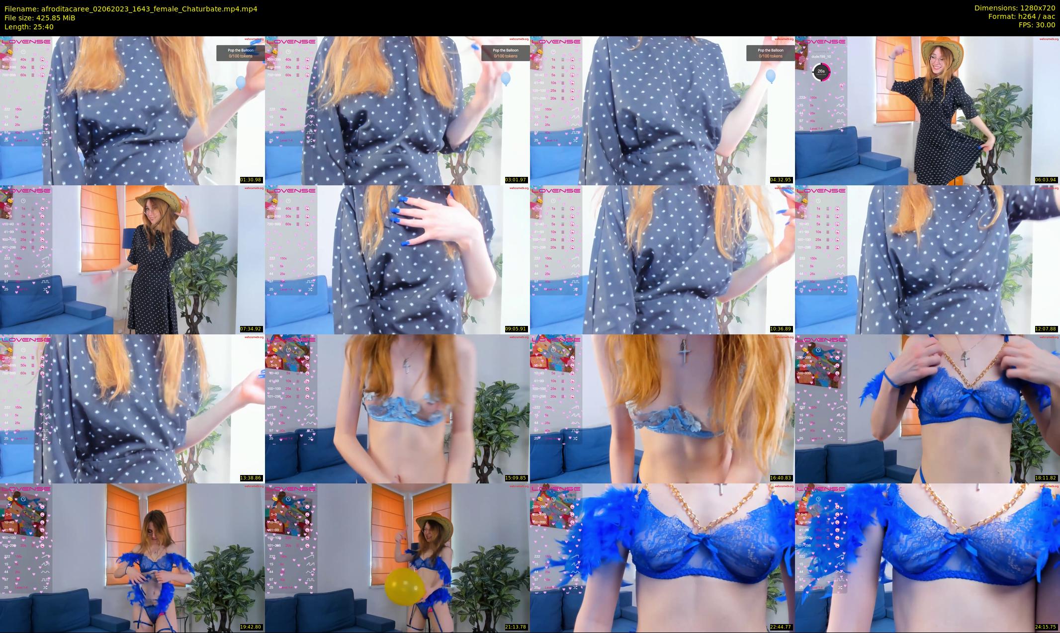 afroditacaree — 26 minute Chaturbate female cam show recording, 720p, Jun 2, 2023