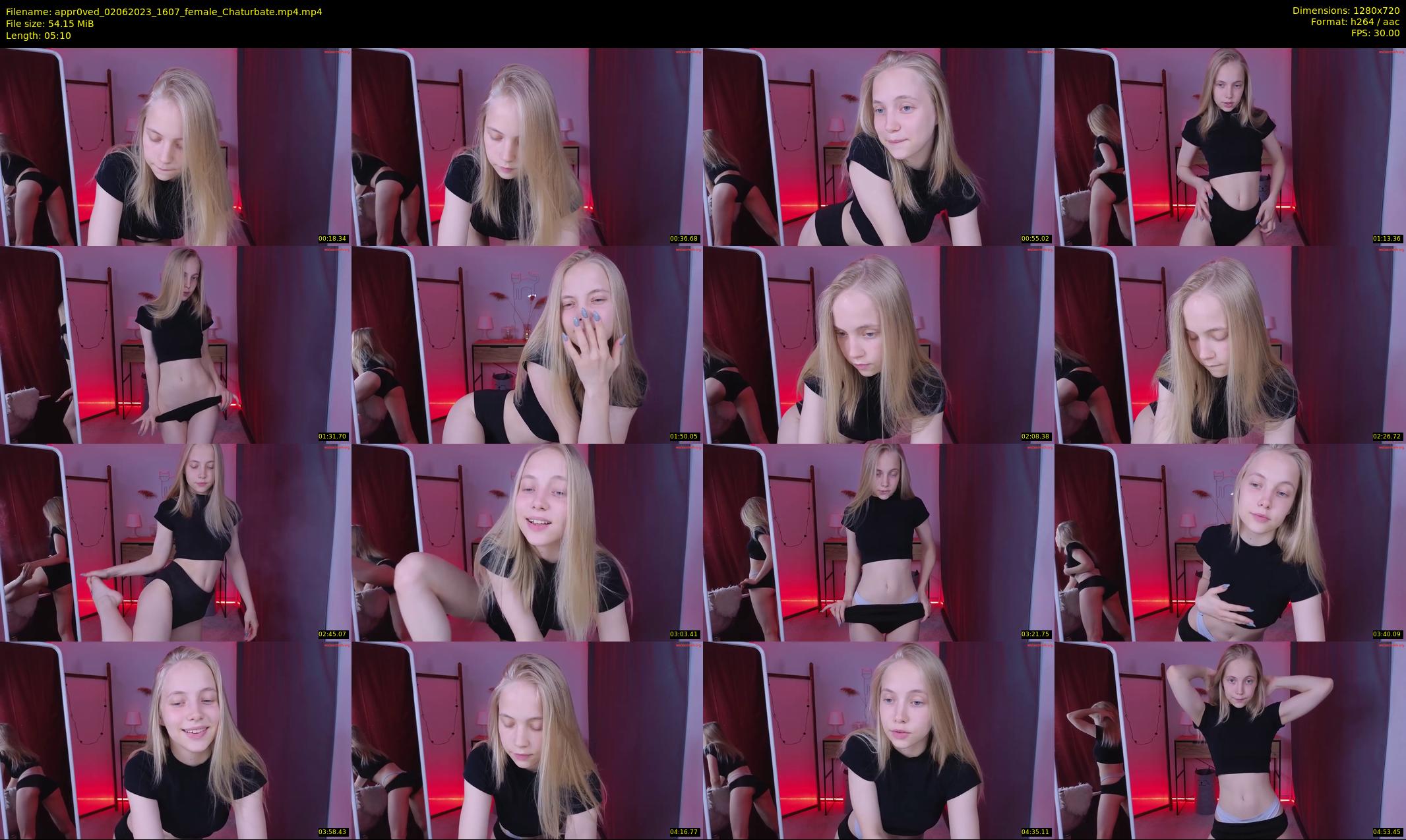 appr0ved — 6 minute Chaturbate female cam show recording, 720p, Jun 2, 2023