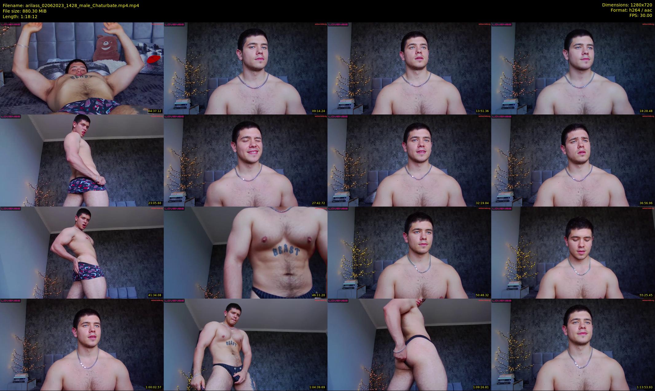 arilass — 79 minute Chaturbate male cam show recording, 720p, Jun 2, 2023