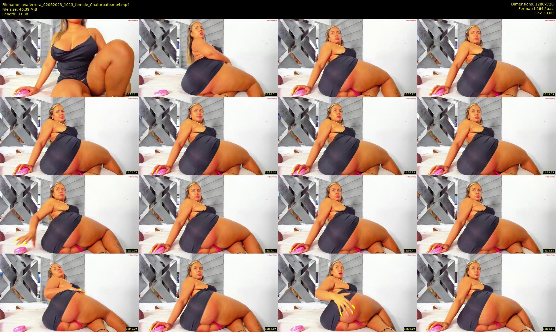 avaferrera — 4 minute Chaturbate female cam show recording, 720p, Jun 2, 2023