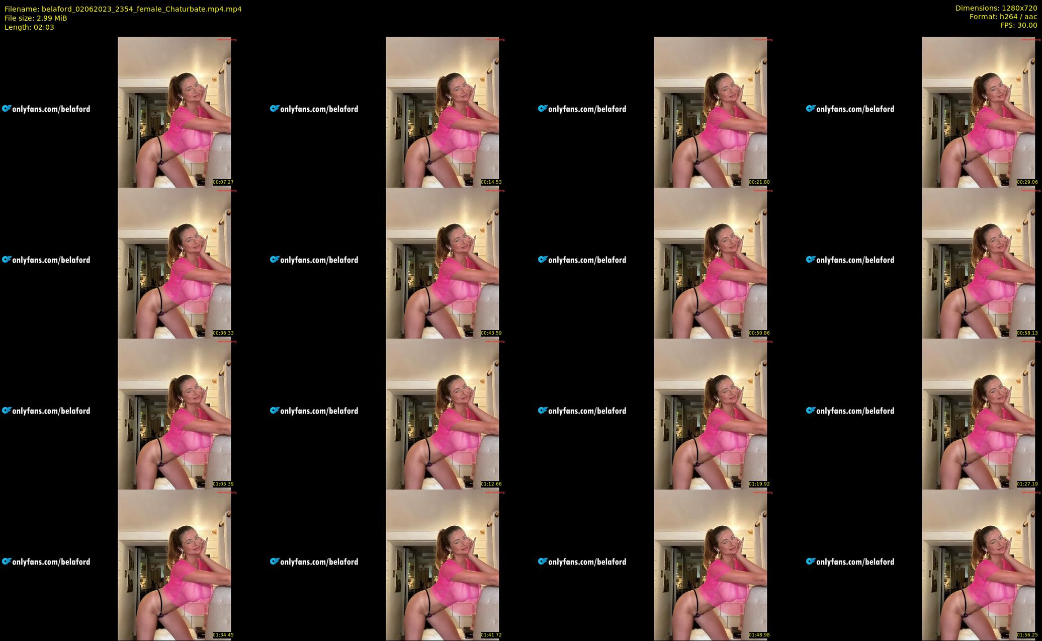 belaford — 3 minute Chaturbate female cam show recording, 720p, Jun 2, 2023