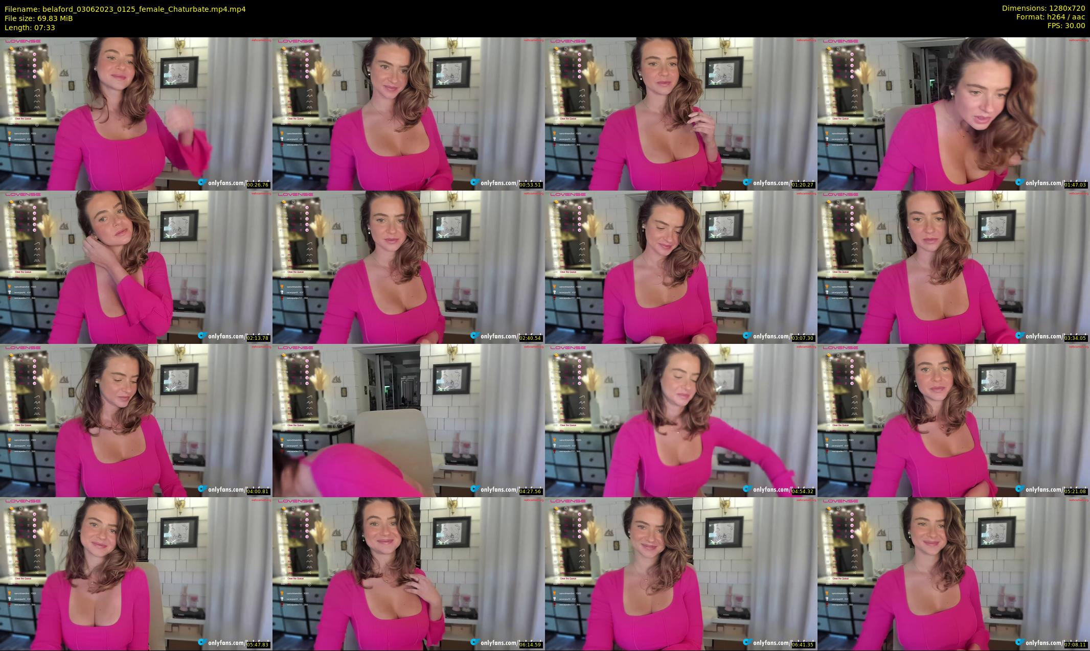 belaford — 8 minute Chaturbate female cam show recording, 720p, Jun 3, 2023