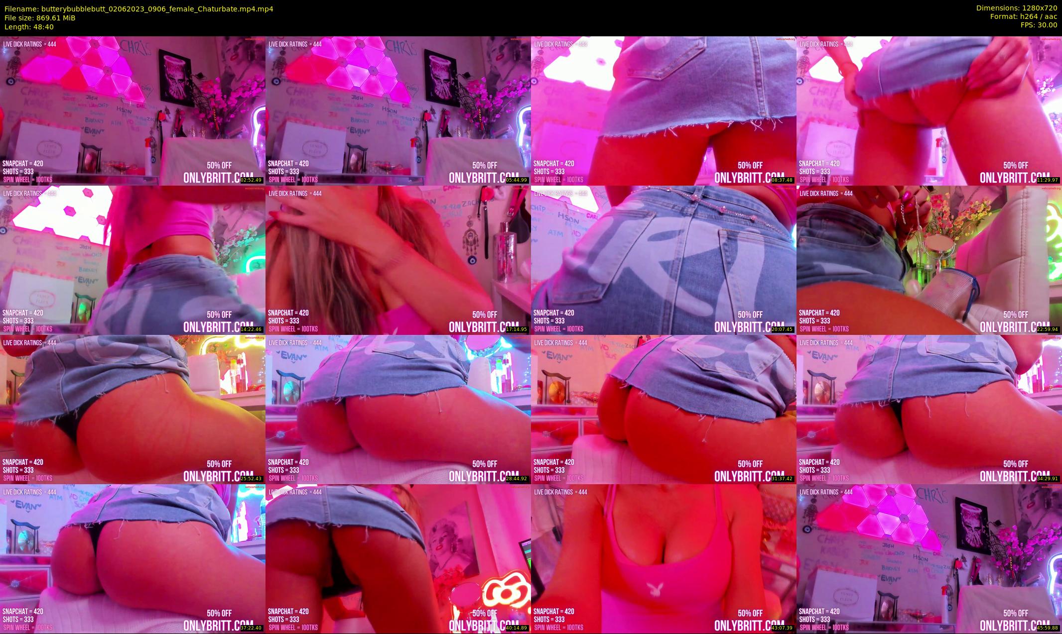 butterybubblebutt — 49 minute Chaturbate couple cam show recording, 720p, Jun 2, 2023