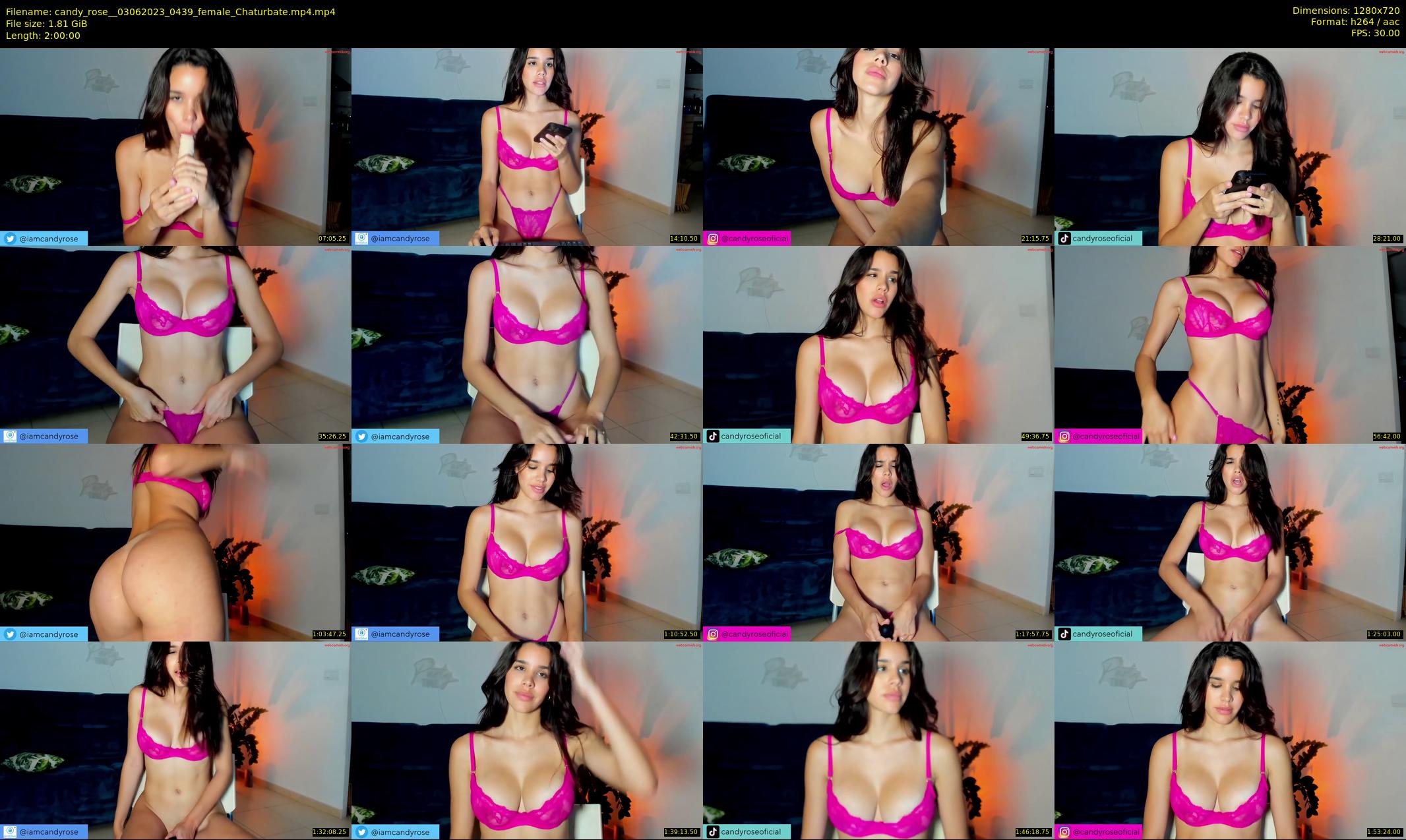 candy_rose_ — 120 minute Chaturbate female cam show recording, 720p, Jun 3, 2023
