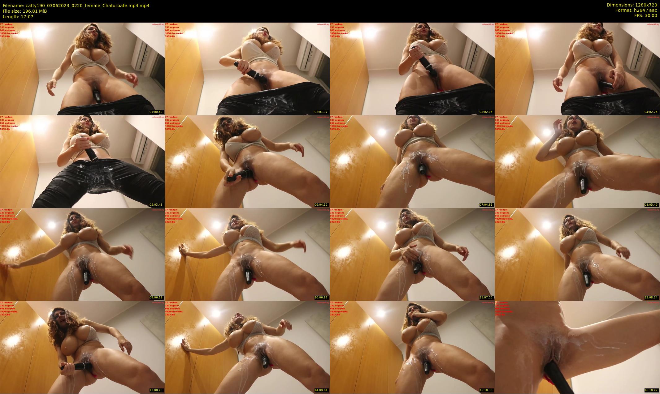 catty190 — 18 minute Chaturbate female cam show recording, 720p, Jun 3, 2023