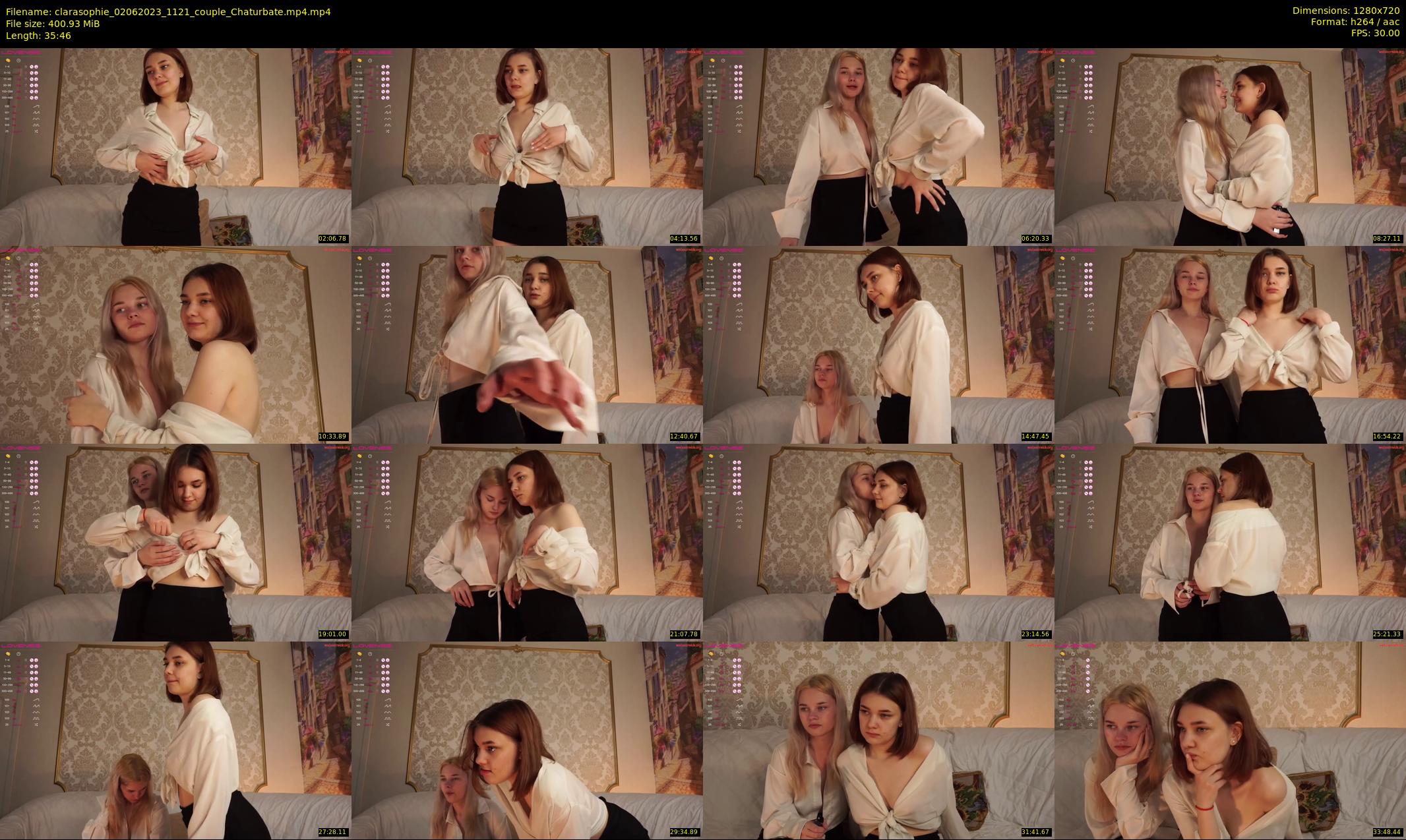 clarasophie — 36 minute Chaturbate couple cam show recording, 720p, Jun 2, 2023