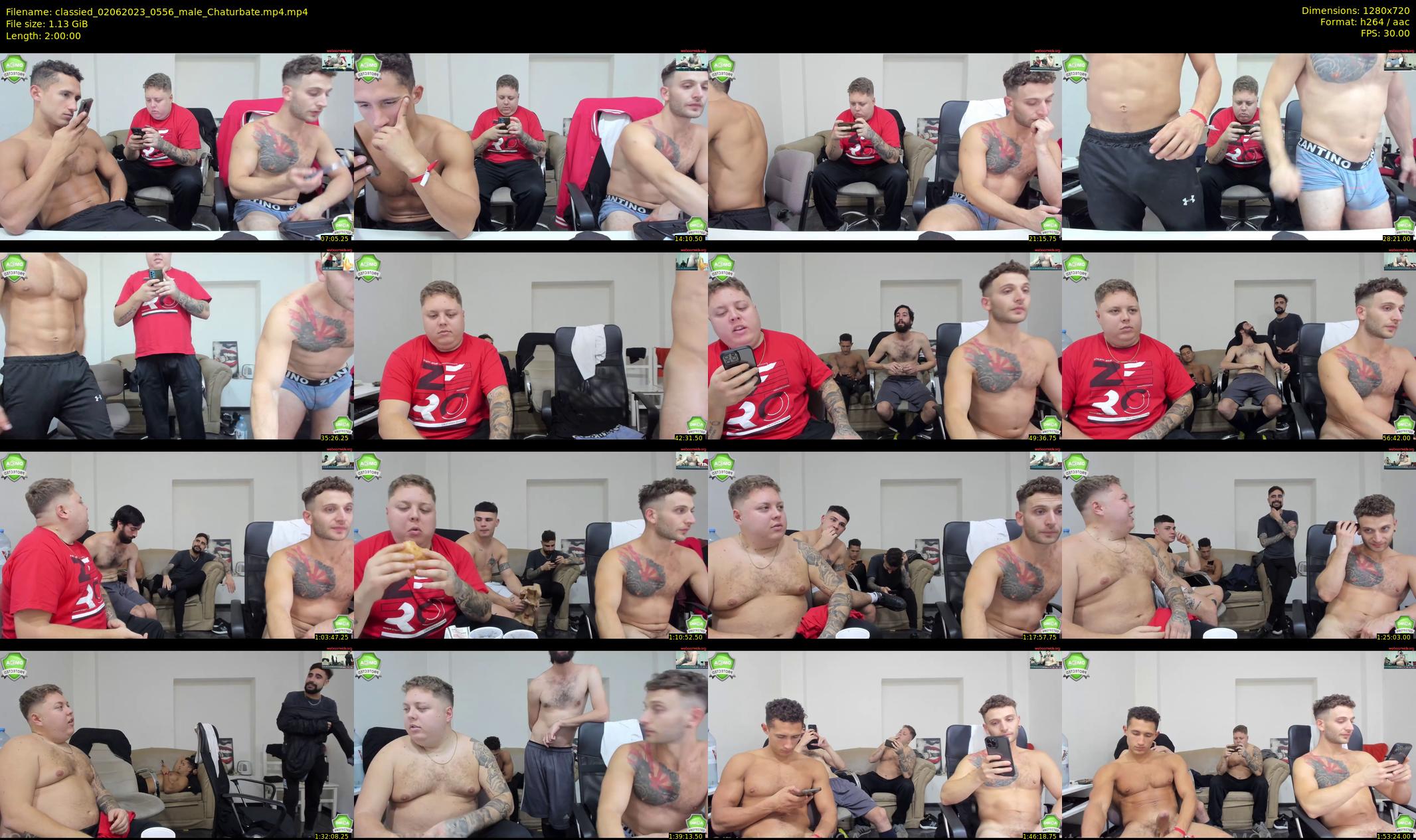 classied — 120 minute Chaturbate male cam show recording, 720p, Jun 2, 2023
