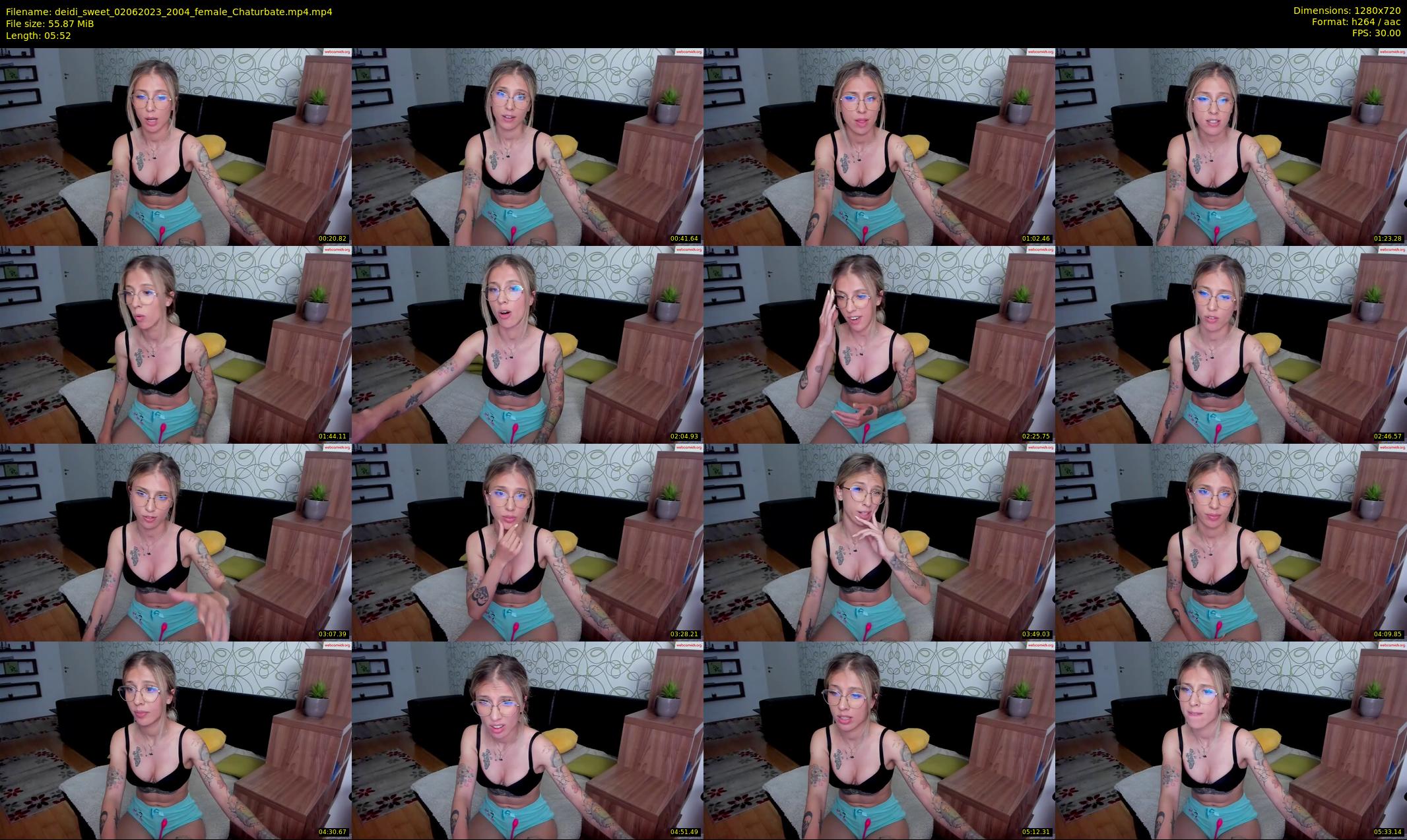deidi_sweet — 6 minute Chaturbate female cam show recording, 720p, Jun 2, 2023