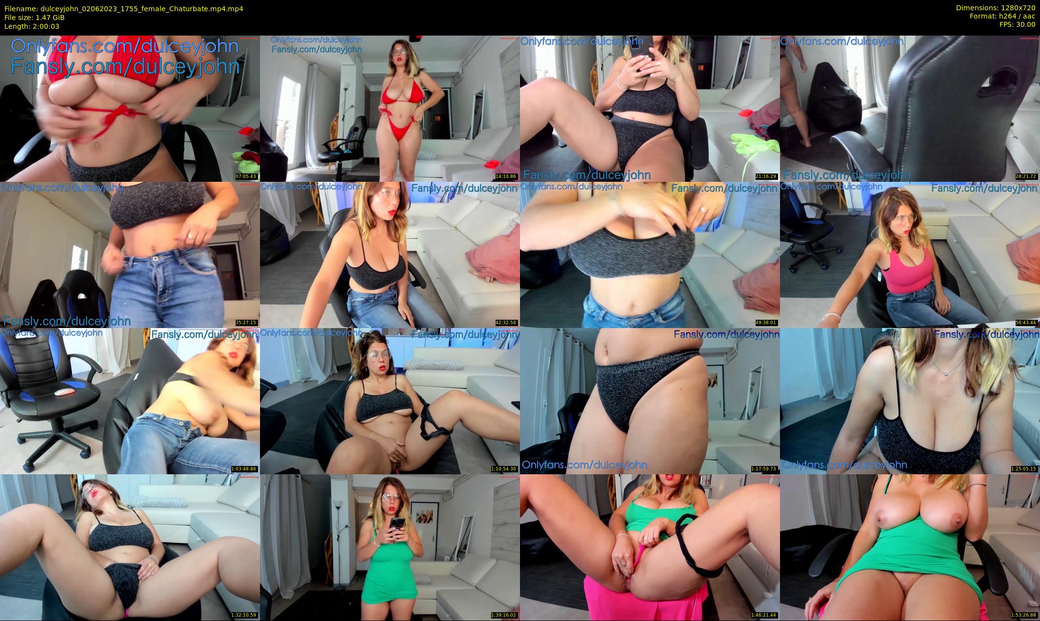 dulceyjohn — 121 minute Chaturbate female cam show recording, 720p, Jun 2, 2023