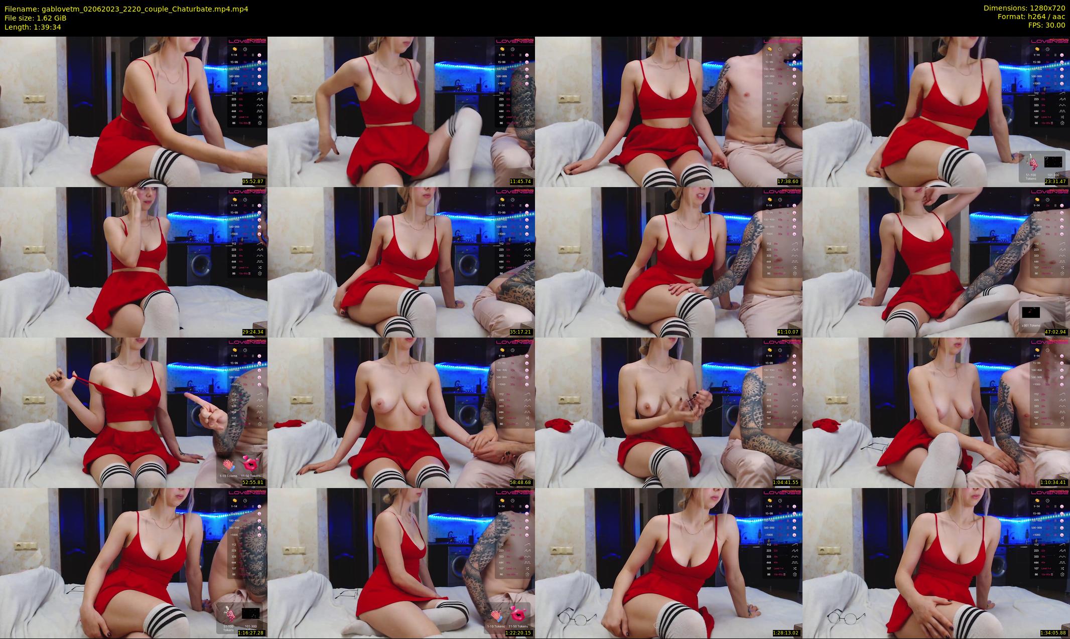 gablovetm — 100 minute Chaturbate couple cam show recording, 720p, Jun 2, 2023