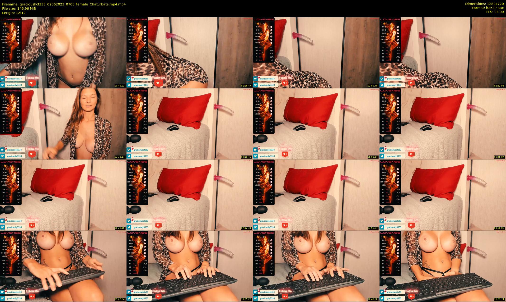 graciously3333 — 13 minute Chaturbate female cam show recording, 720p, Jun 2, 2023