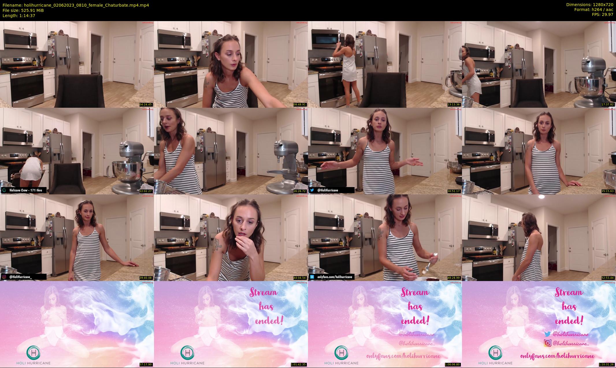 holihurricane — 75 minute Chaturbate female cam show recording, 720p, Jun 2, 2023