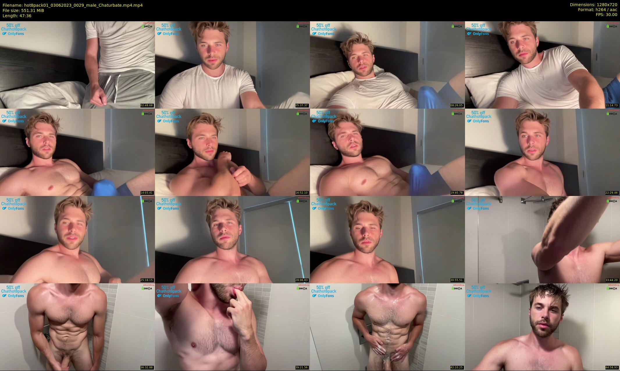hot8pack01 — 48 minute Chaturbate male cam show recording, 720p, Jun 3, 2023