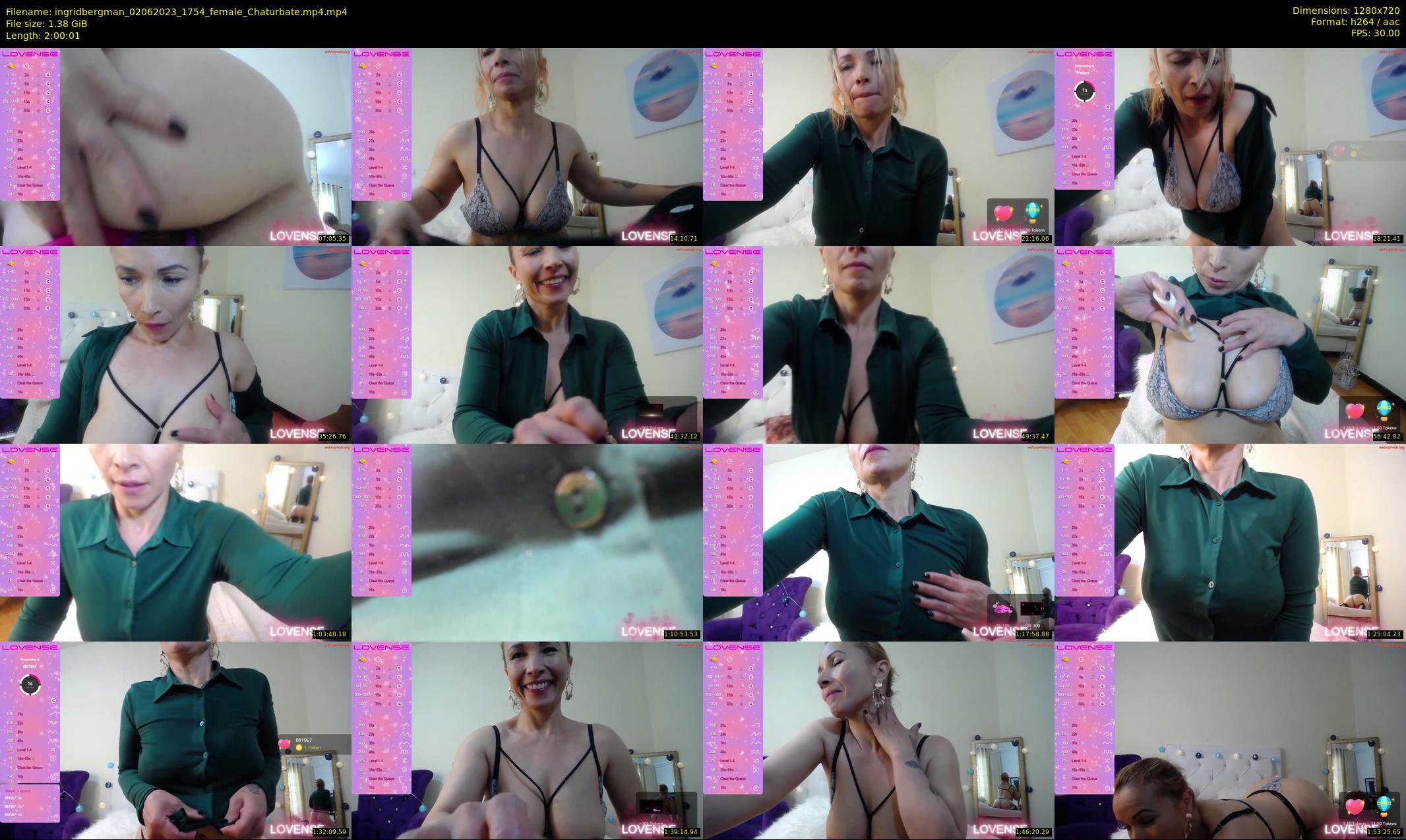 ingridbergman — 121 minute Chaturbate female cam show recording, 720p, Jun 2, 2023
