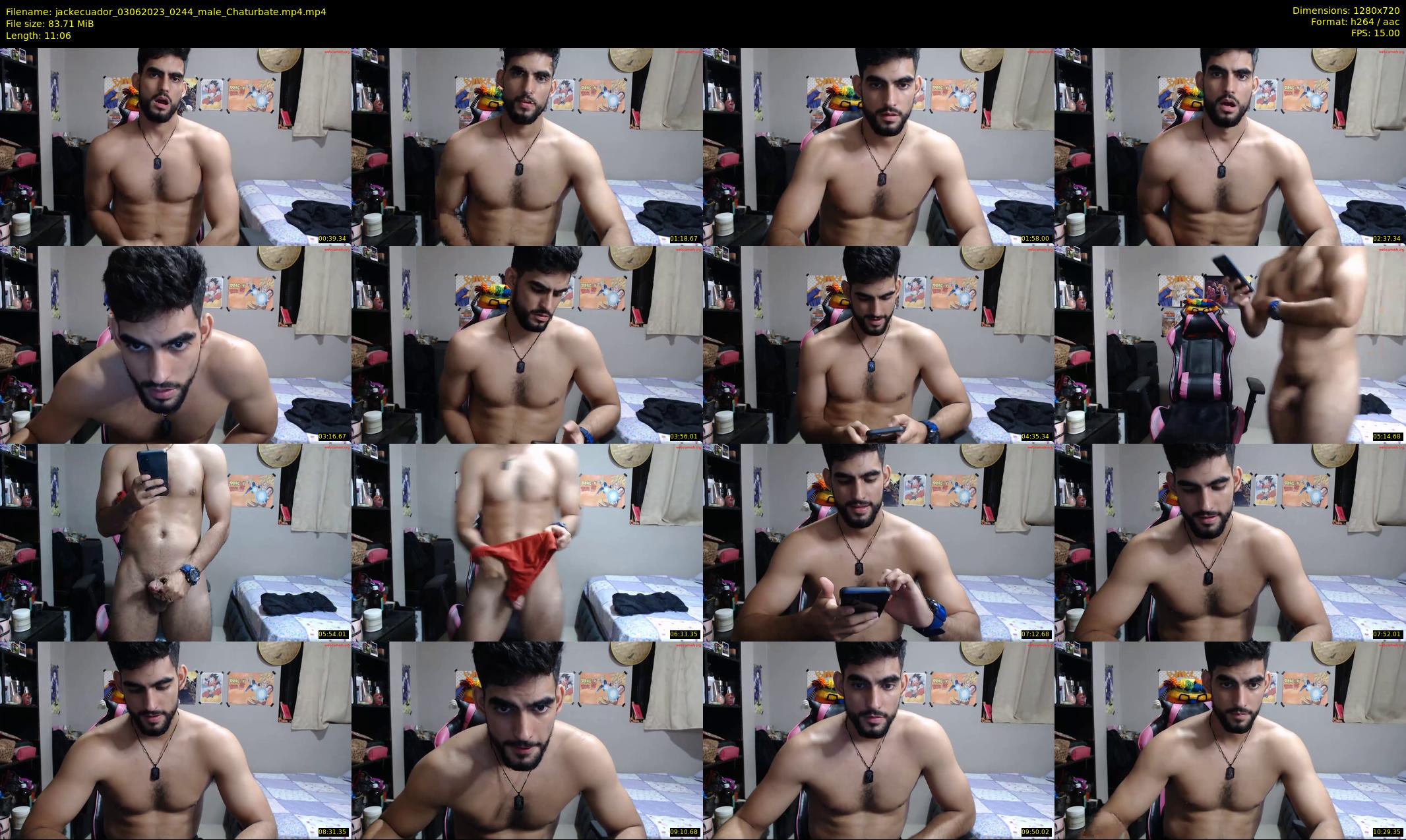 jackecuador — 12 minute Chaturbate male cam show recording, 720p, Jun 3, 2023