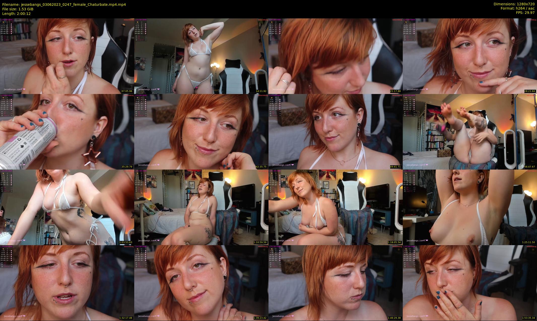 jessebangs — 121 minute Chaturbate female cam show recording, 720p, Jun 3, 2023