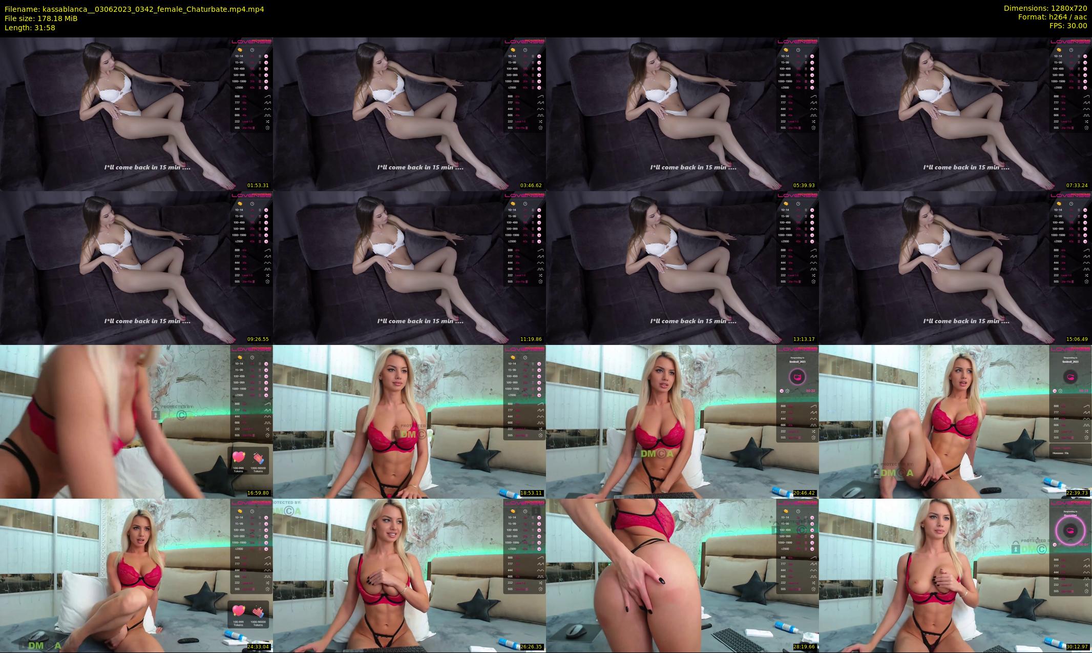 kassablanca_ — 32 minute Chaturbate female cam show recording, 720p, Jun 3, 2023