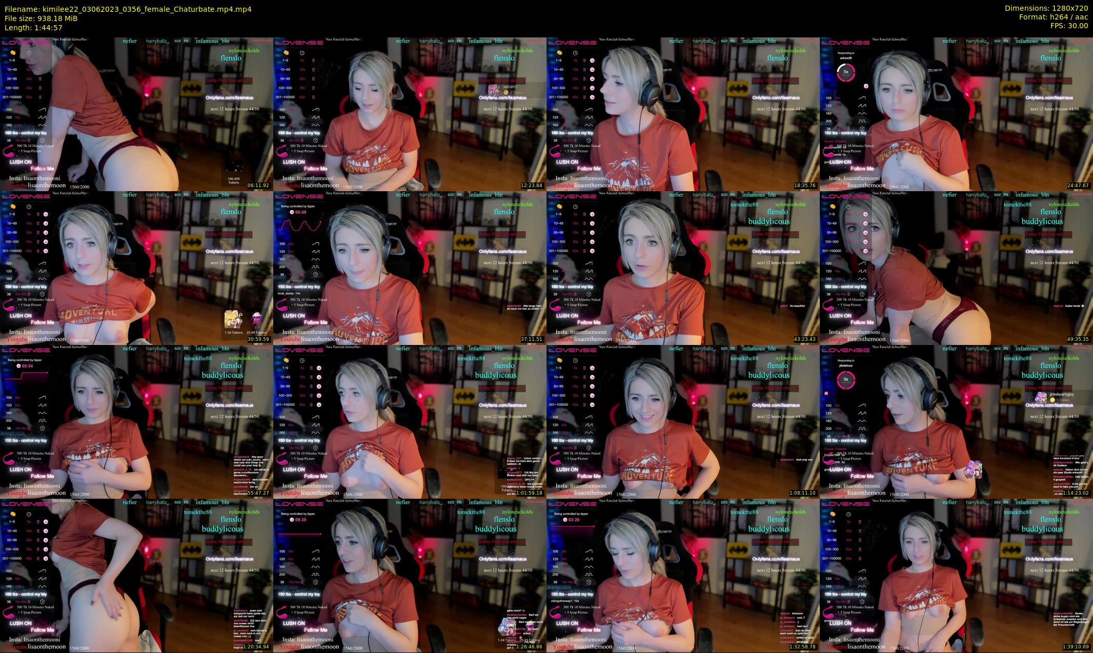 kimilee22 — 105 minute Chaturbate female cam show recording, 720p, Jun 3, 2023