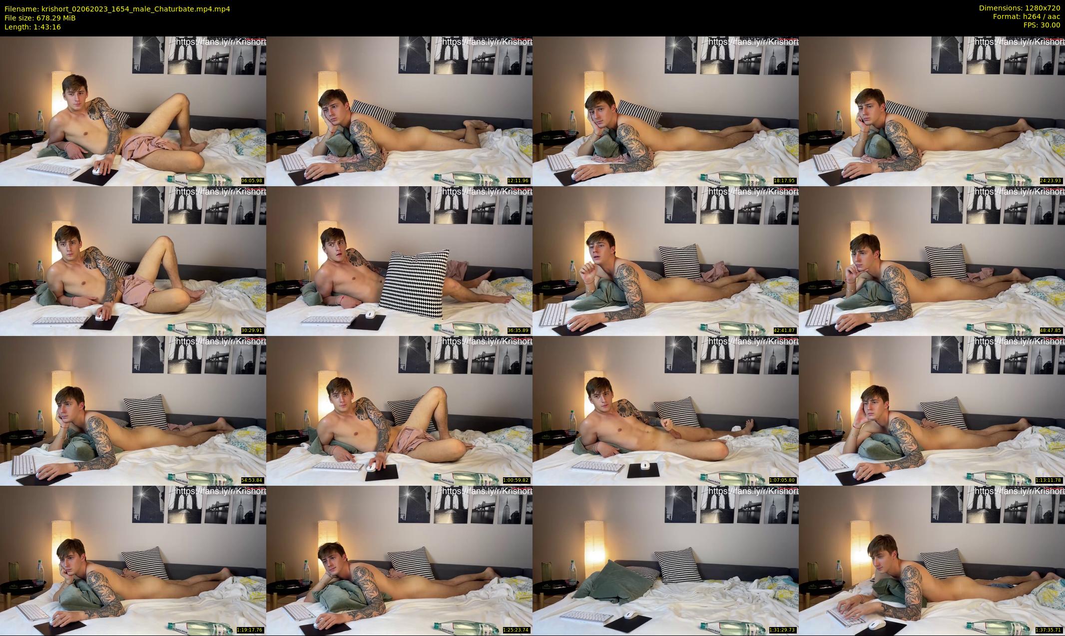 krishort — 104 minute Chaturbate male cam show recording, 720p, Jun 2, 2023