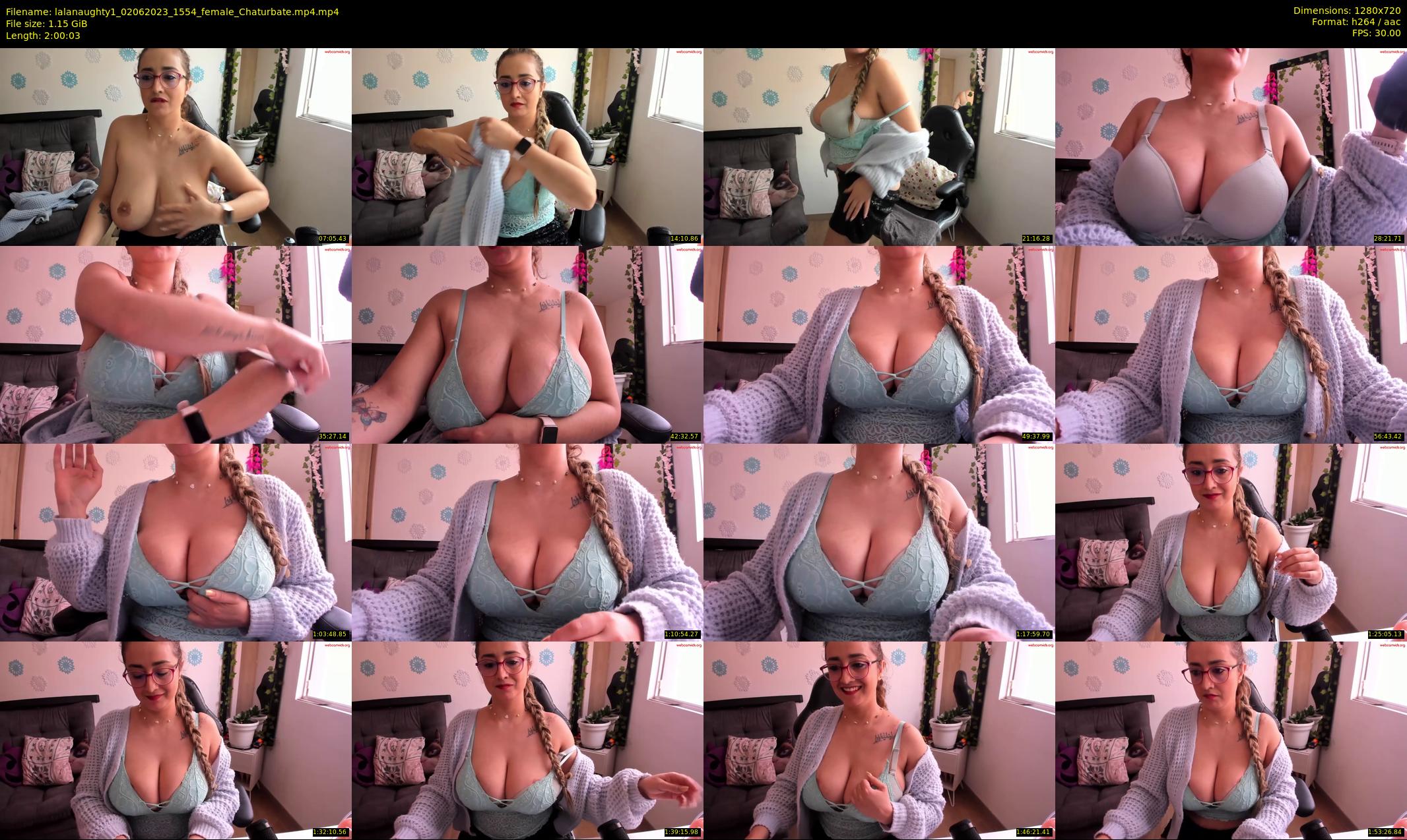 lalanaughty1 — 121 minute Chaturbate female cam show recording, 720p, Jun 2, 2023