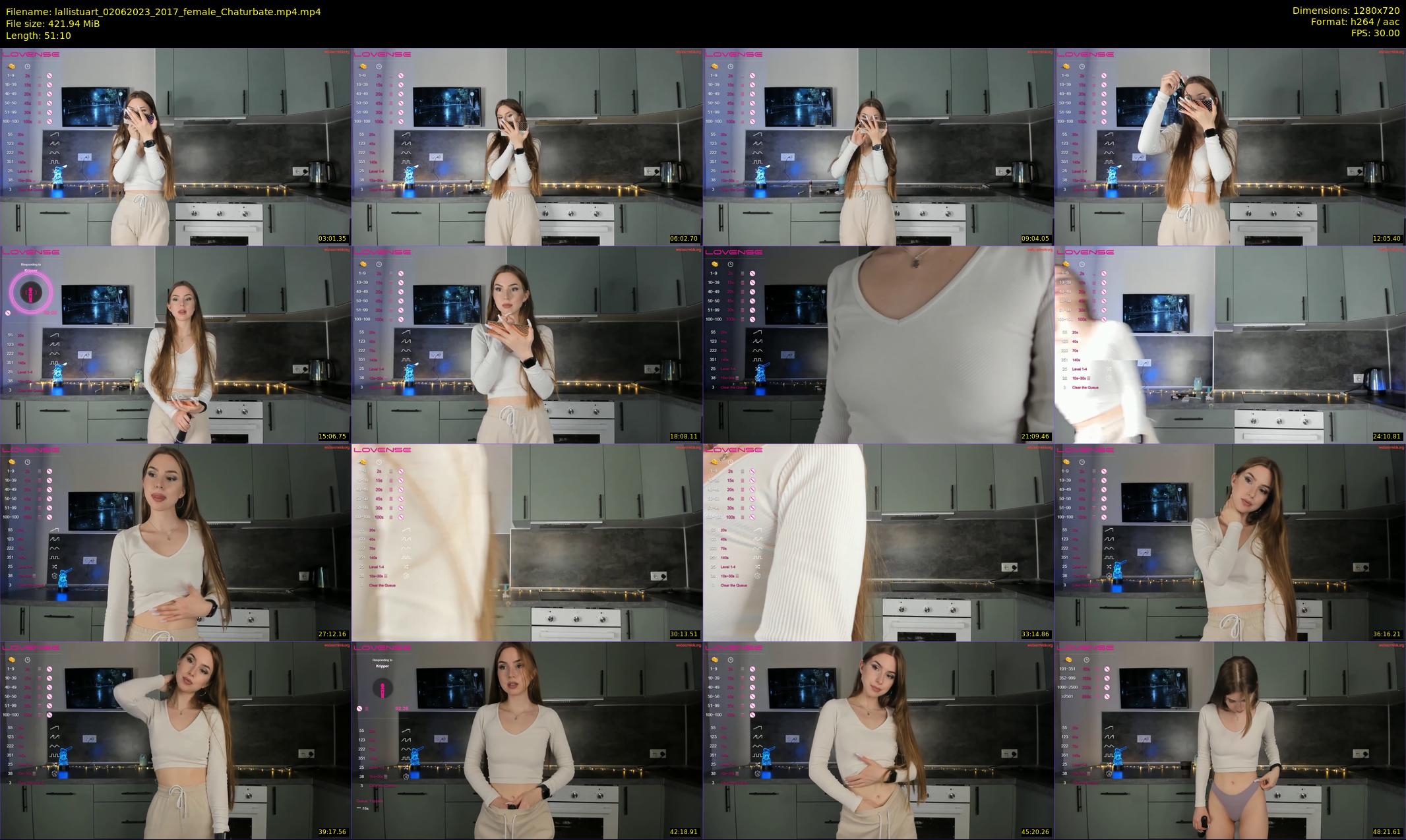lallistuart — 52 minute Chaturbate female cam show recording, 720p, Jun 2, 2023