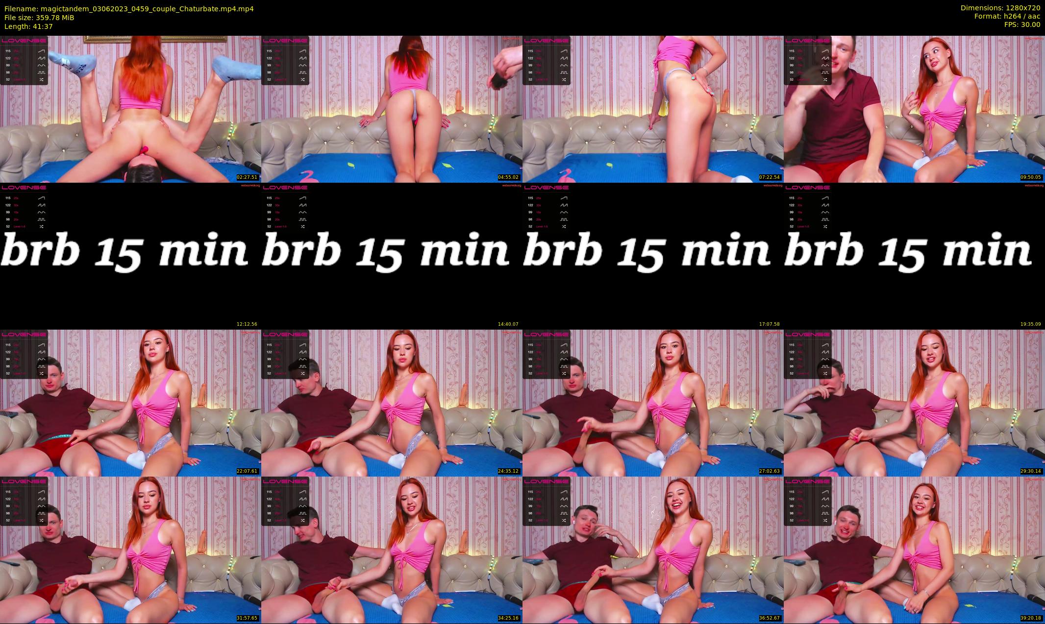 magictandem — 42 minute Chaturbate couple cam show recording, 720p, Jun 3, 2023