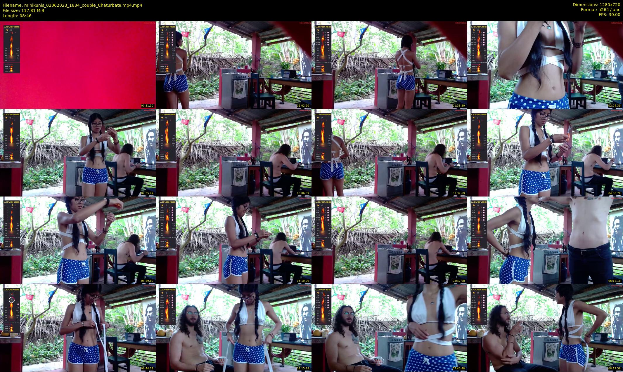 minikunis — 9 minute Chaturbate couple cam show recording, 720p, Jun 2, 2023