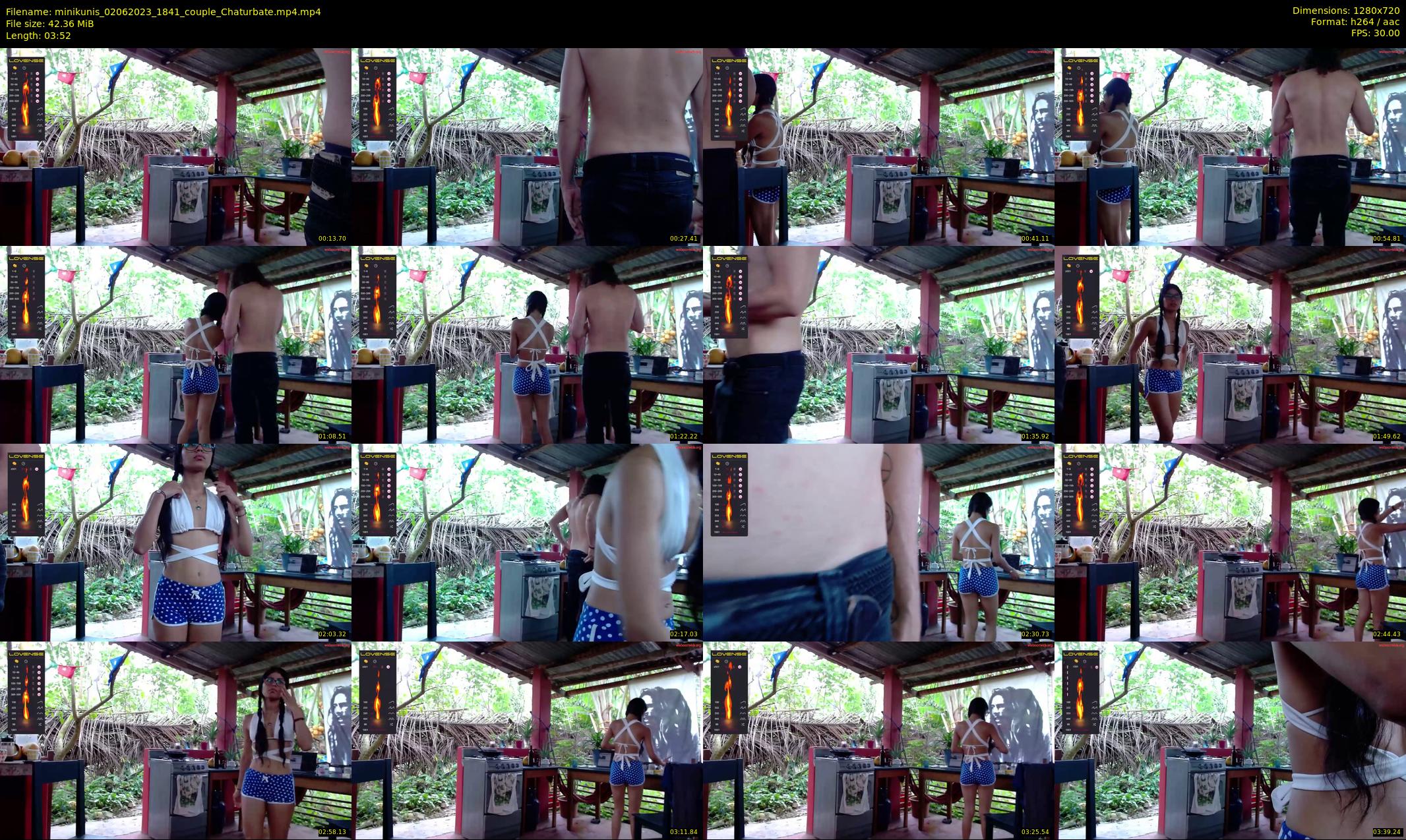 minikunis — 4 minute Chaturbate couple cam show recording, 720p, Jun 2, 2023