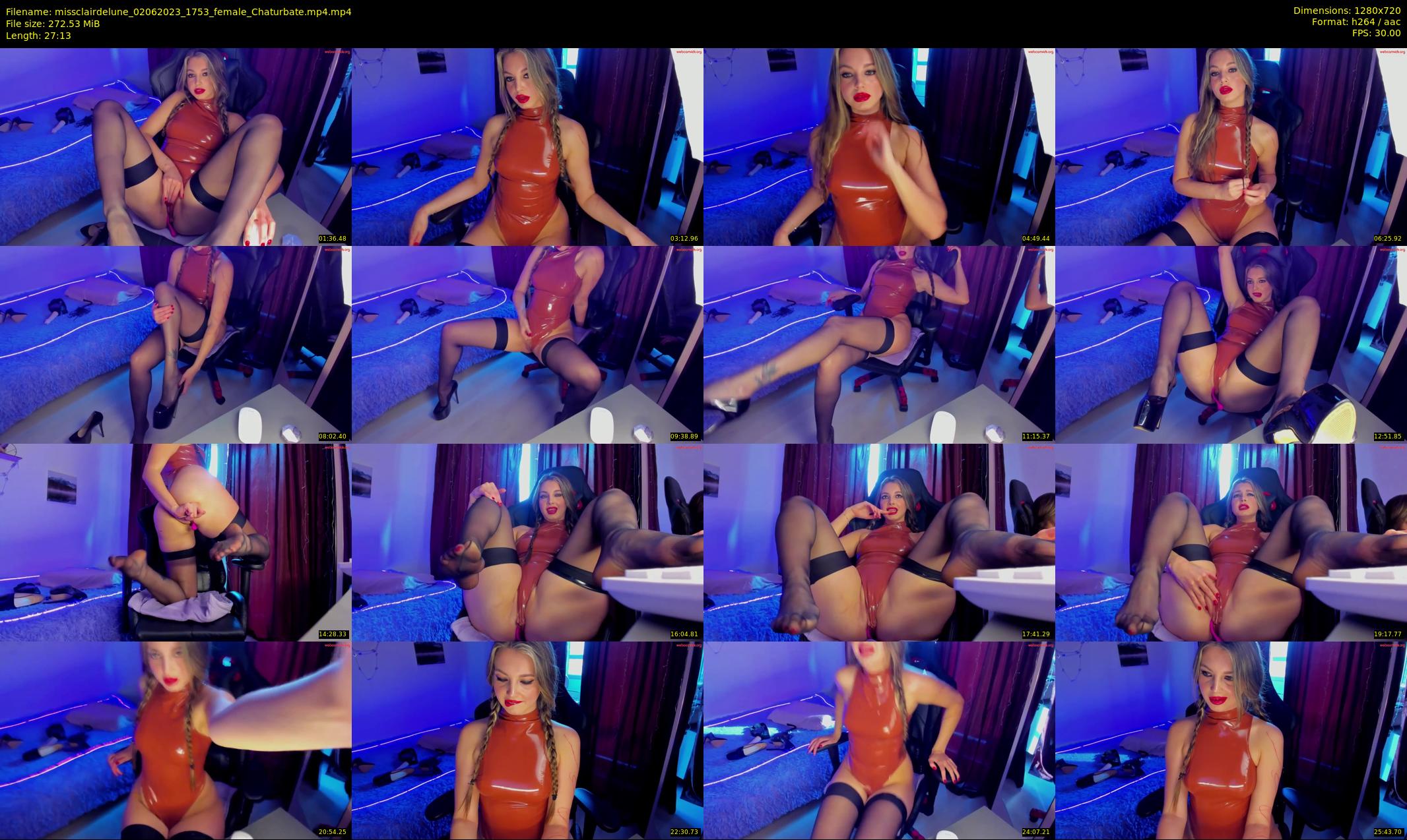 missclairdelune — 28 minute Chaturbate female cam show recording, 720p, Jun 2, 2023