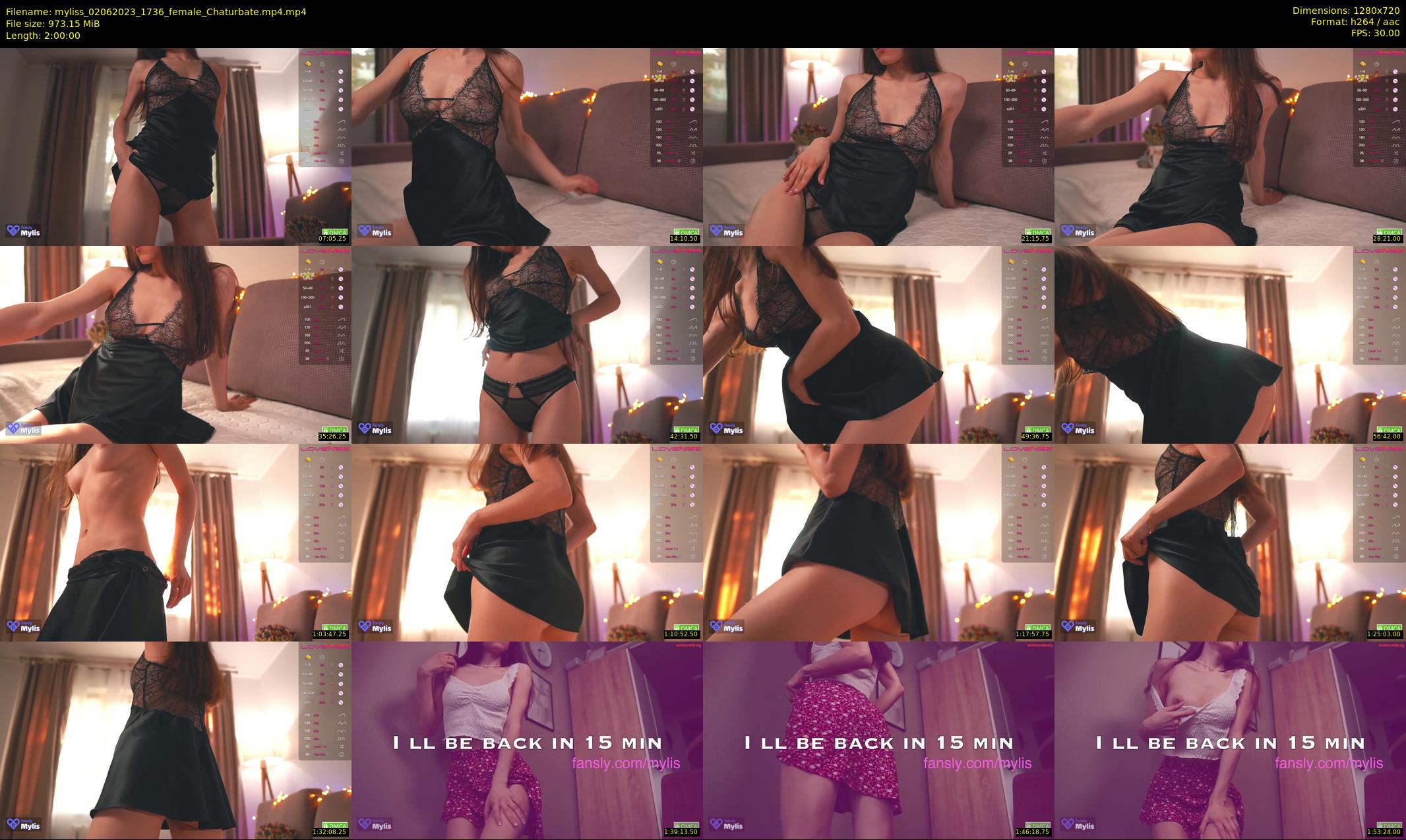 myliss — 120 minute Chaturbate female cam show recording, 720p, Jun 2, 2023