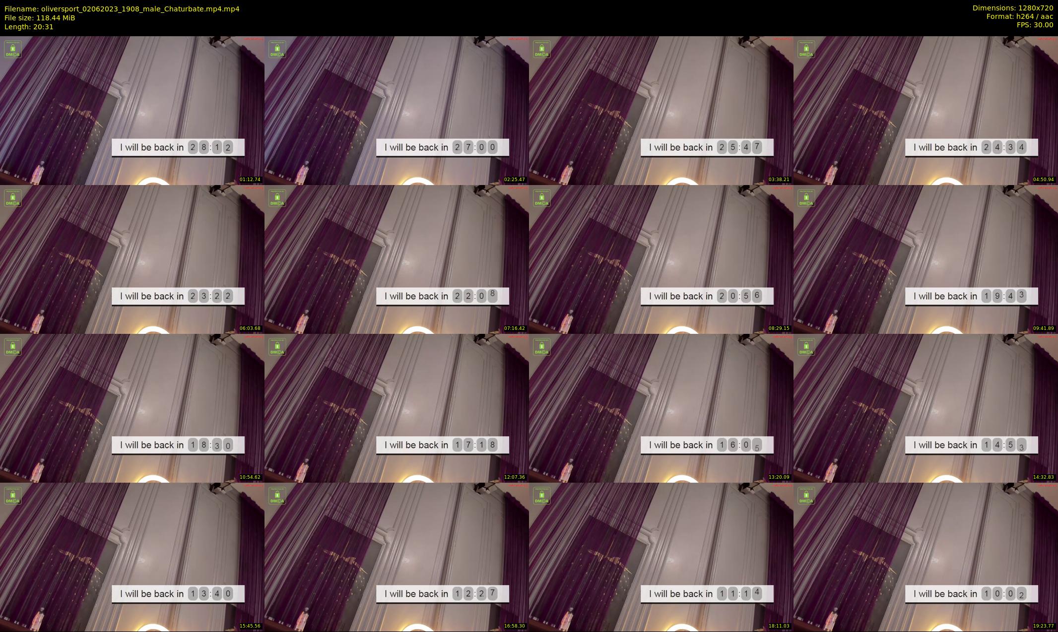 oliversport — 21 minute Chaturbate male cam show recording, 720p, Jun 2, 2023