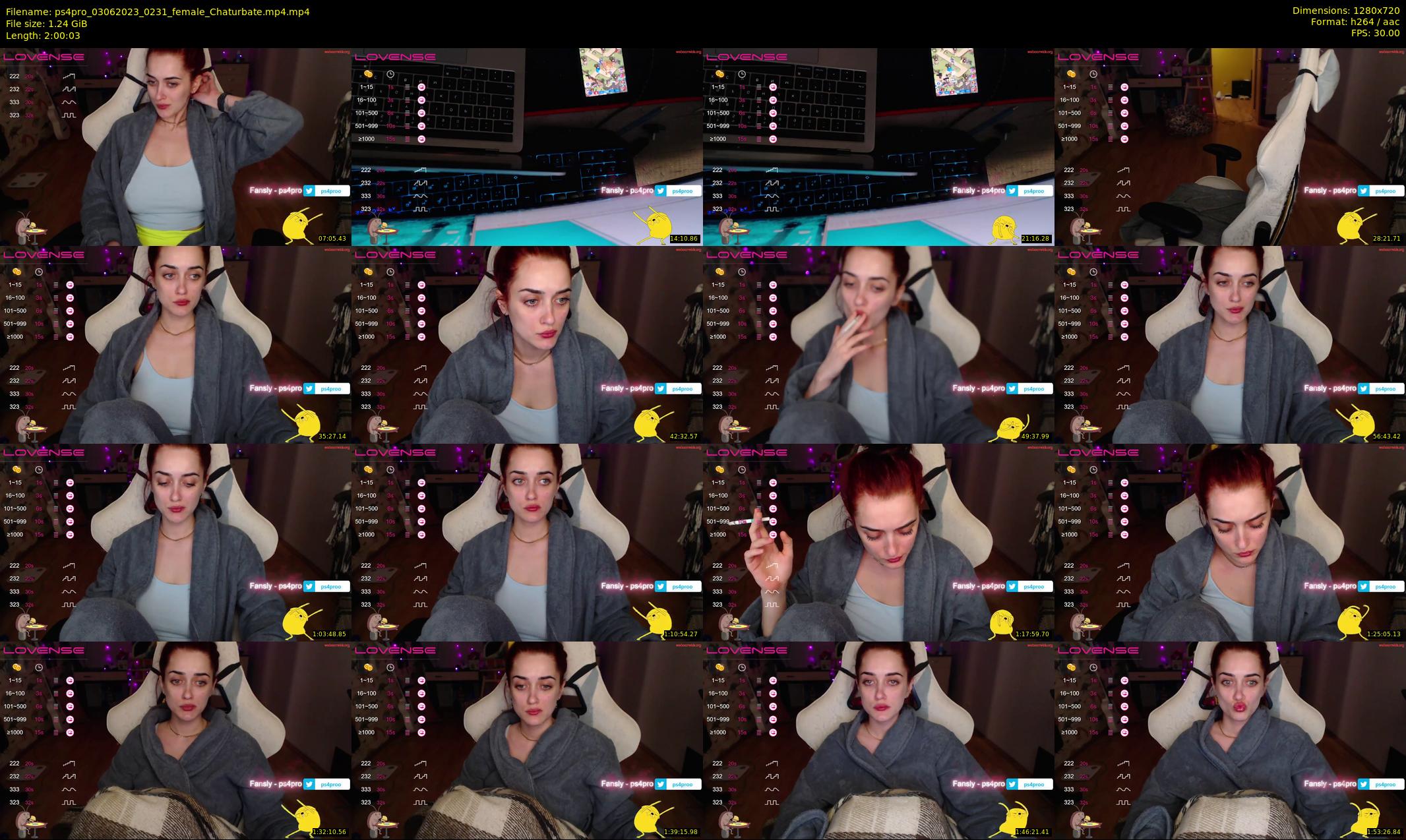 ps4pro — 121 minute Chaturbate female cam show recording, 720p, Jun 3, 2023