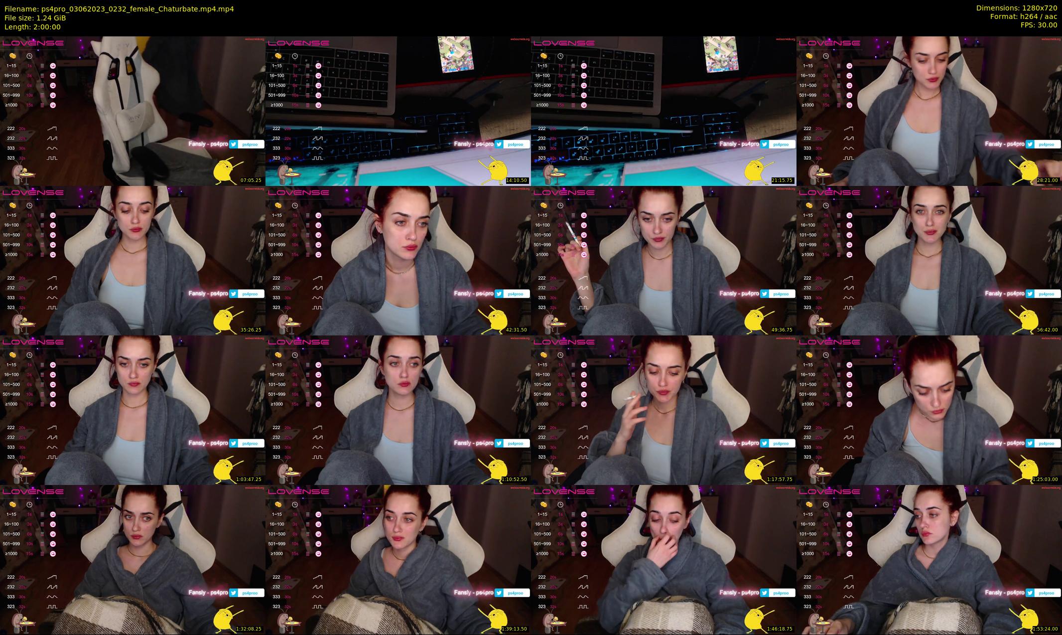ps4pro — 120 minute Chaturbate female cam show recording, 720p, Jun 3, 2023