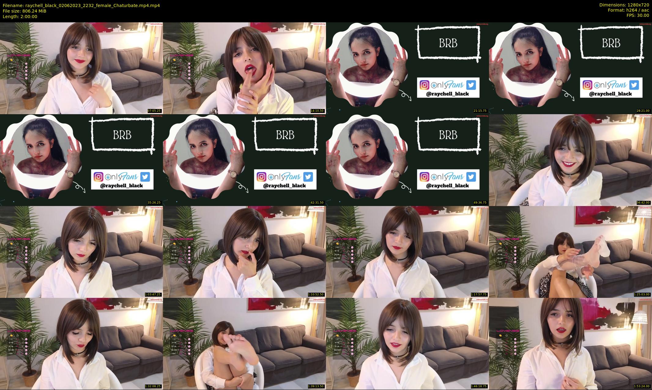 raychell_black — 120 minute Chaturbate female cam show recording, 720p, Jun 2, 2023