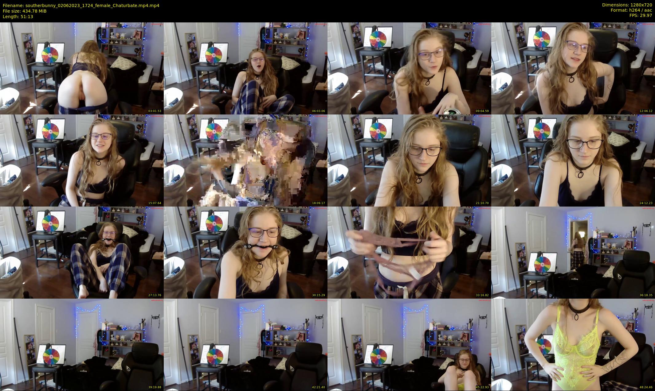 southerbunny — 52 minute Chaturbate female cam show recording, 720p, Jun 2, 2023