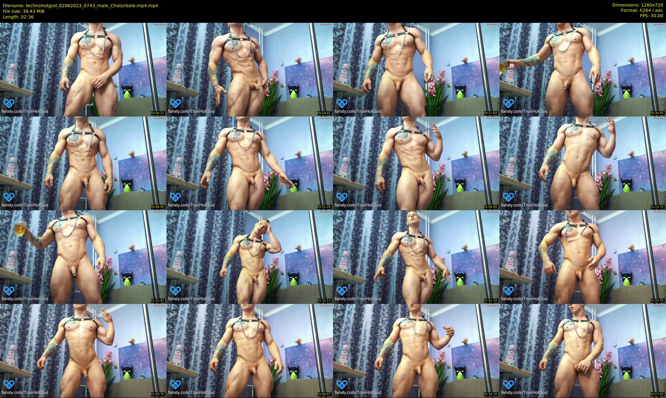 technohotgod — 3 minute Chaturbate male cam show recording, 720p, Jun 2, 2023