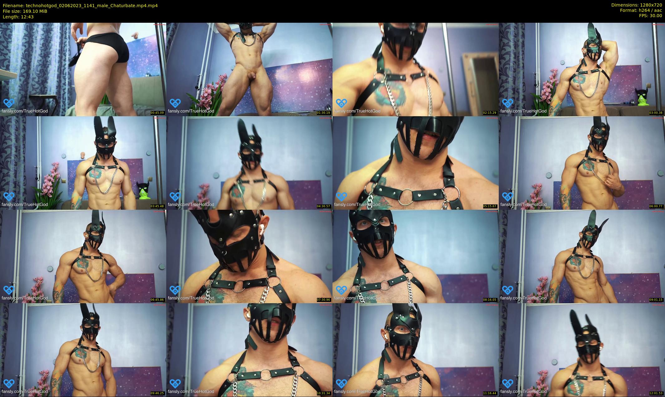 technohotgod — 13 minute Chaturbate male cam show recording, 720p, Jun 2, 2023