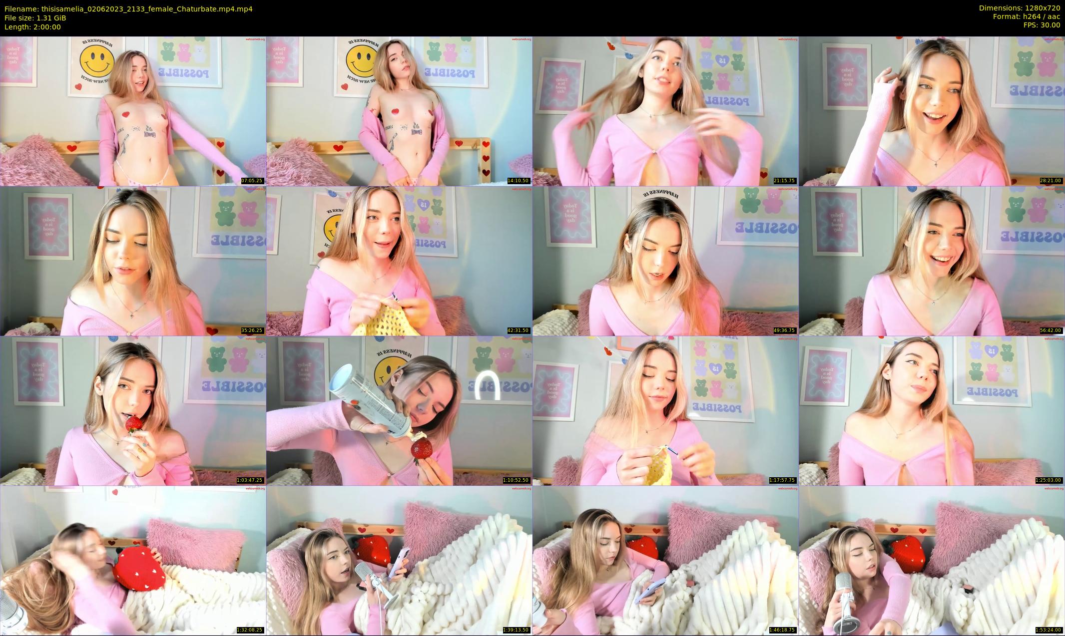 thisisamelia — 120 minute Chaturbate female cam show recording, 720p, Jun 2, 2023
