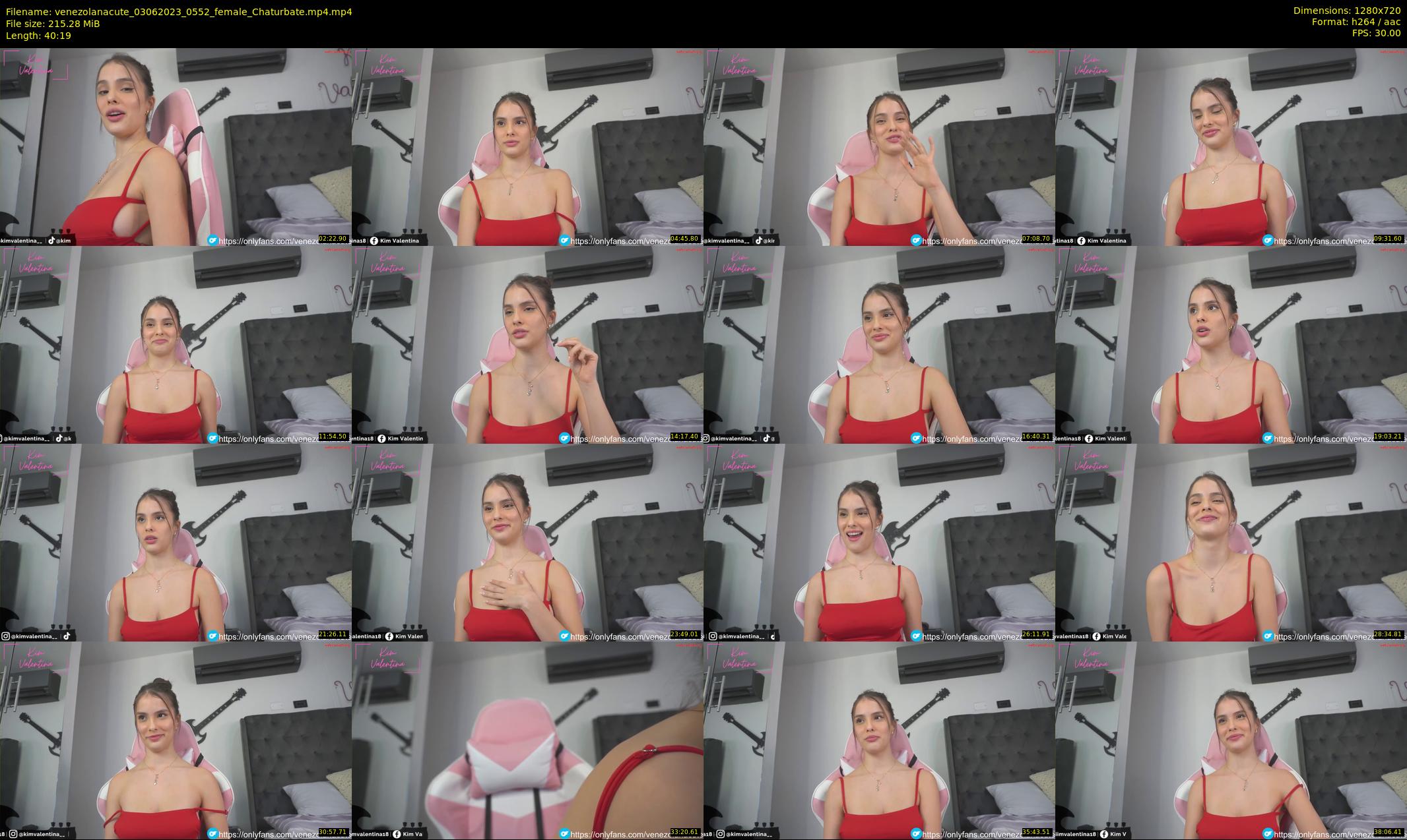 venezolanacute — 41 minute Chaturbate female cam show recording, 720p, Jun 3, 2023