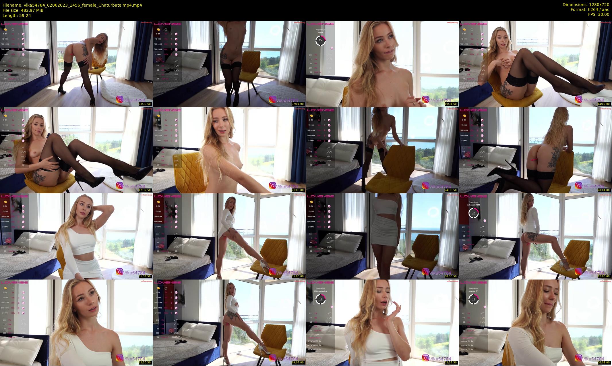vika54784 — 60 minute Chaturbate female cam show recording, 720p, Jun 2, 2023
