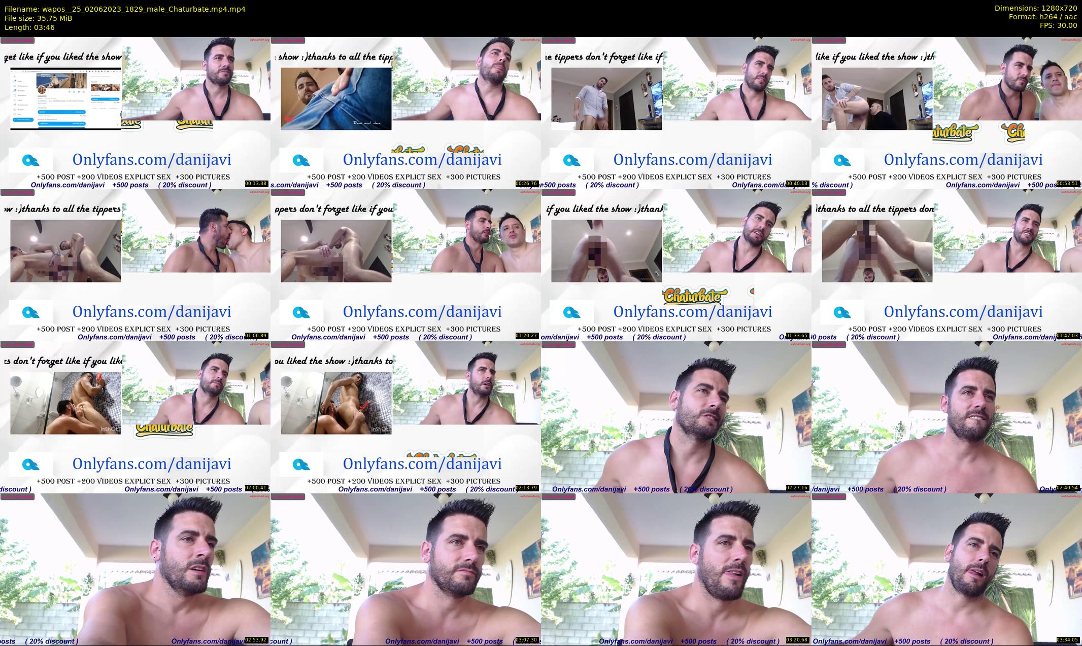 wapos__25 — 4 minute Chaturbate male cam show recording, 720p, Jun 2, 2023