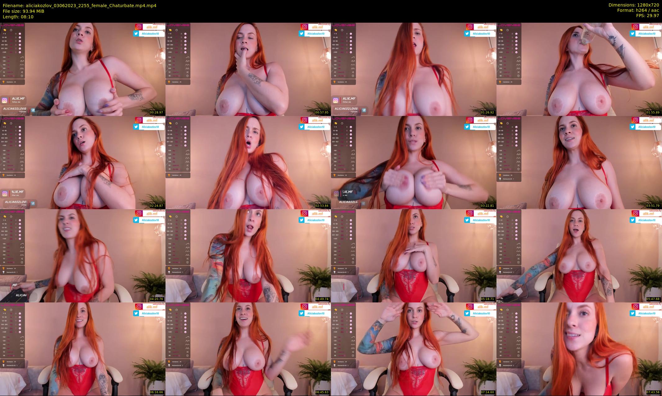aliciakozlov — 9 minute Chaturbate female cam show recording, 720p, Jun 3, 2023