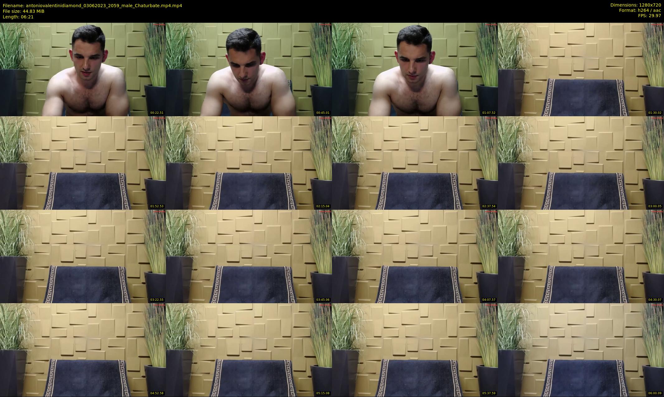 antoniovalentinidiamond — 7 minute Chaturbate male cam show recording, 720p, Jun 3, 2023