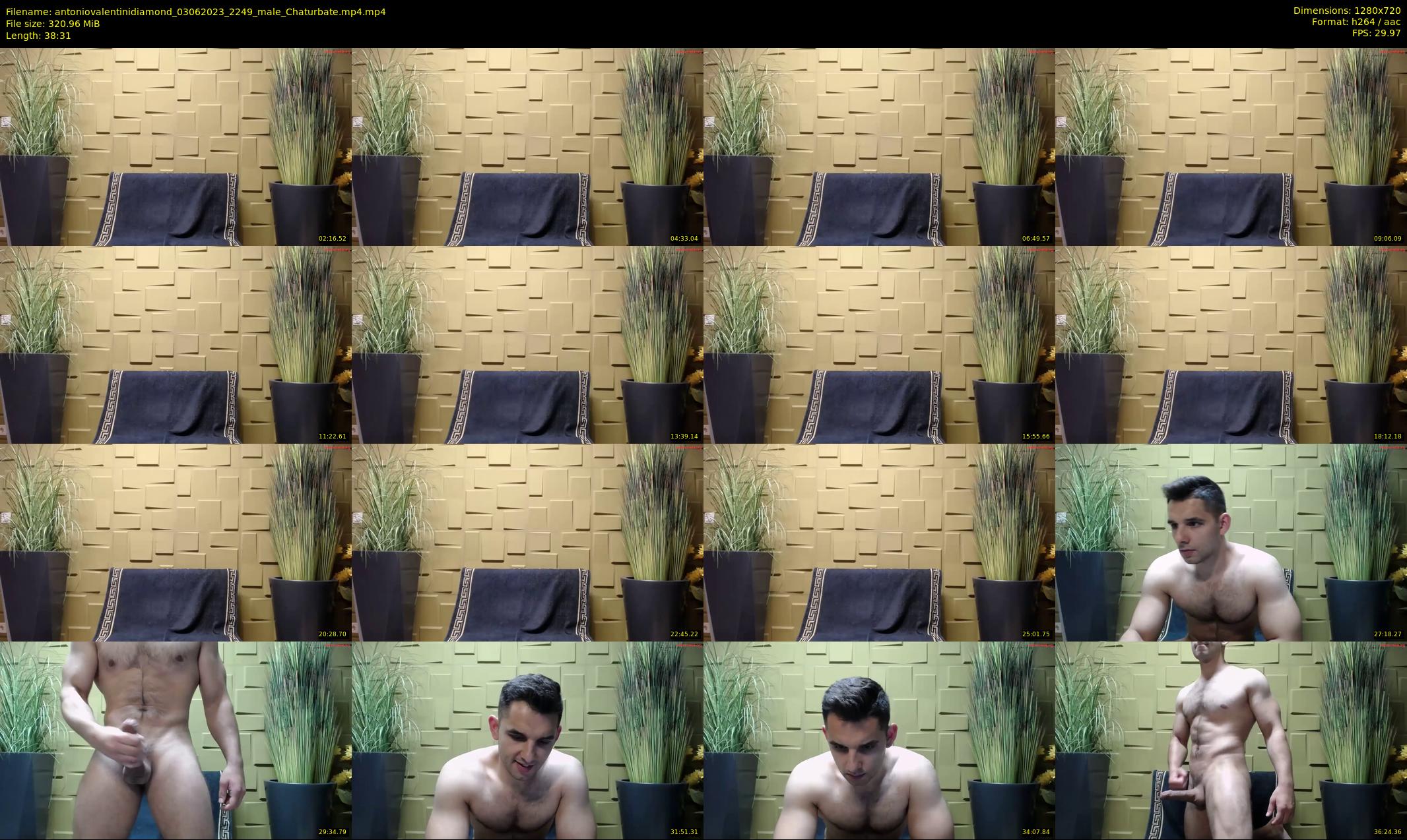 antoniovalentinidiamond — 39 minute Chaturbate male cam show recording, 720p, Jun 3, 2023
